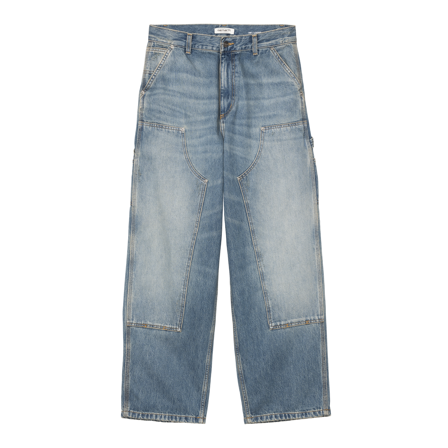 W' BRANDON DOUBLE KNEE PANT BLUE GRIND WASH