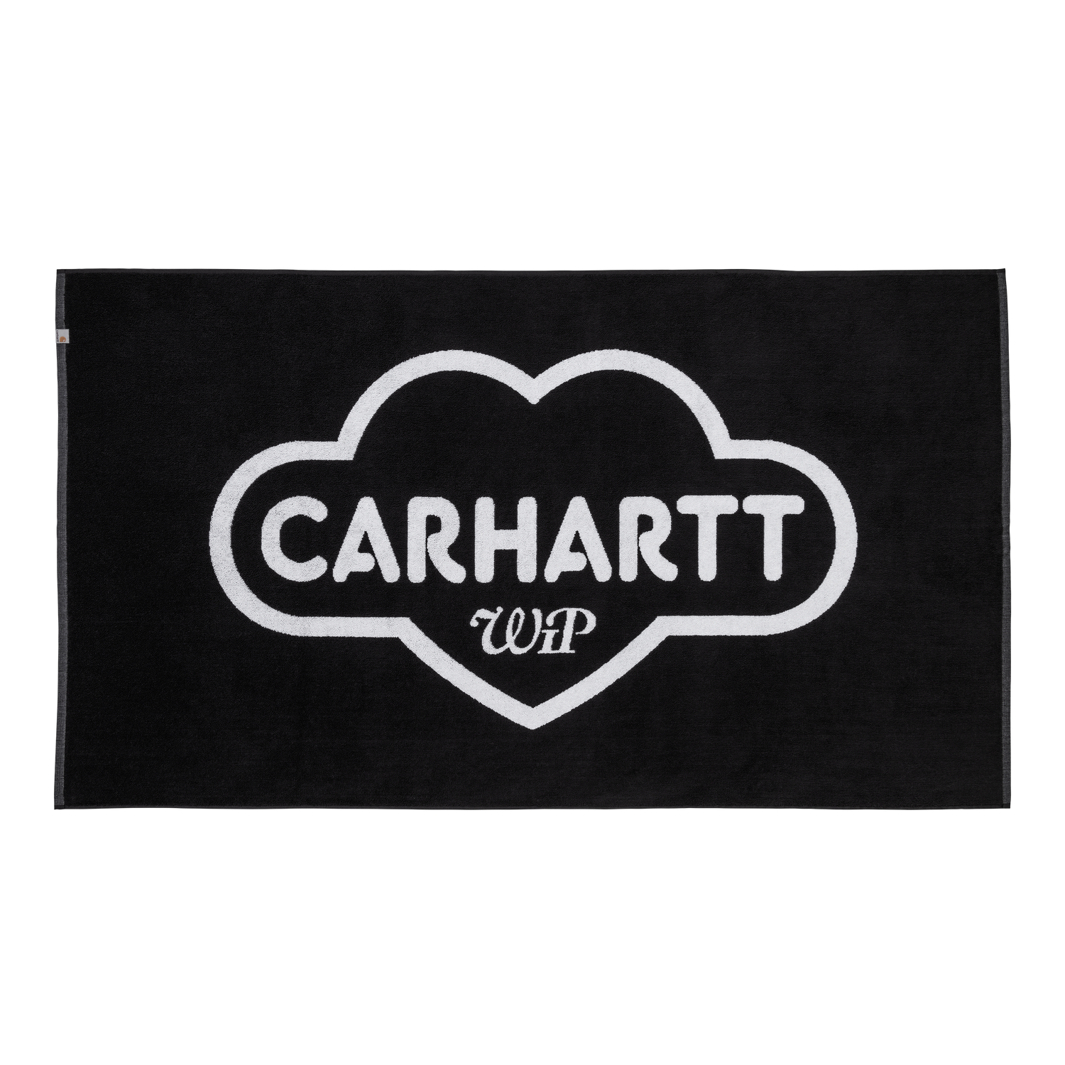 CLOUD HEART TOWEL BLACK / WHITE