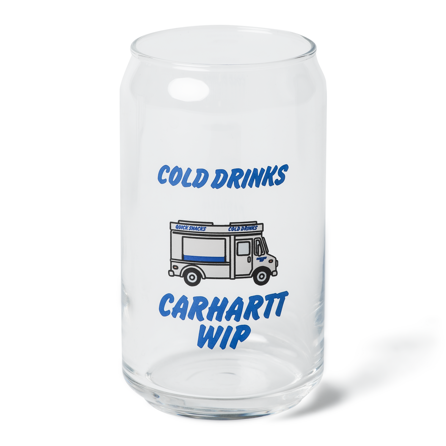 COLD DRINKS CAN GLASS CLEAR