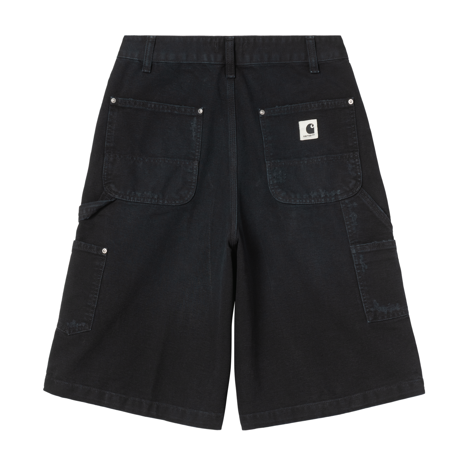 W' NIXON DOUBLE KNEE SHORT BLACK GRIND WASH