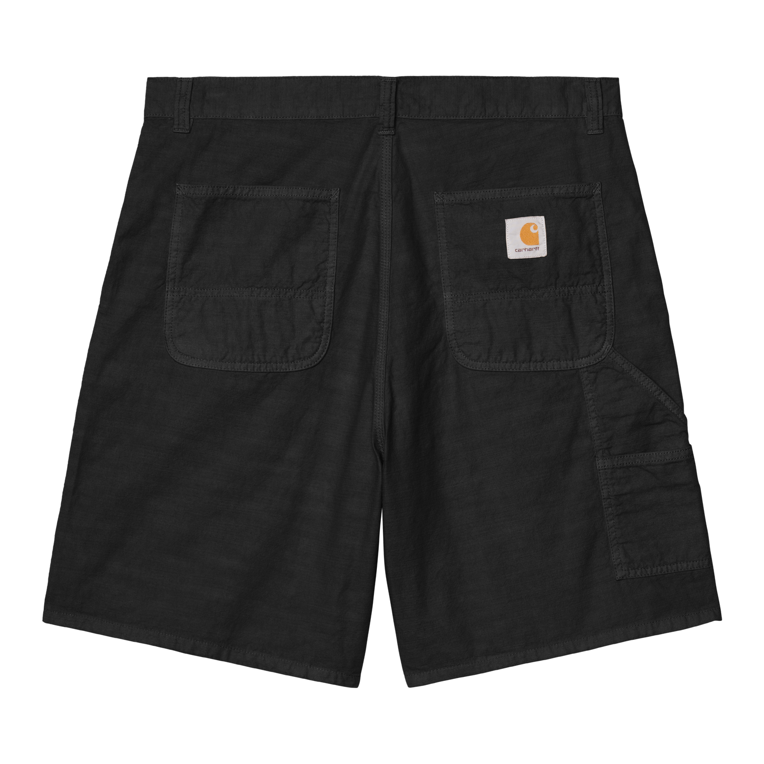 WALTER SINGLE KNEE SHORT BLACK GARMENT DYED