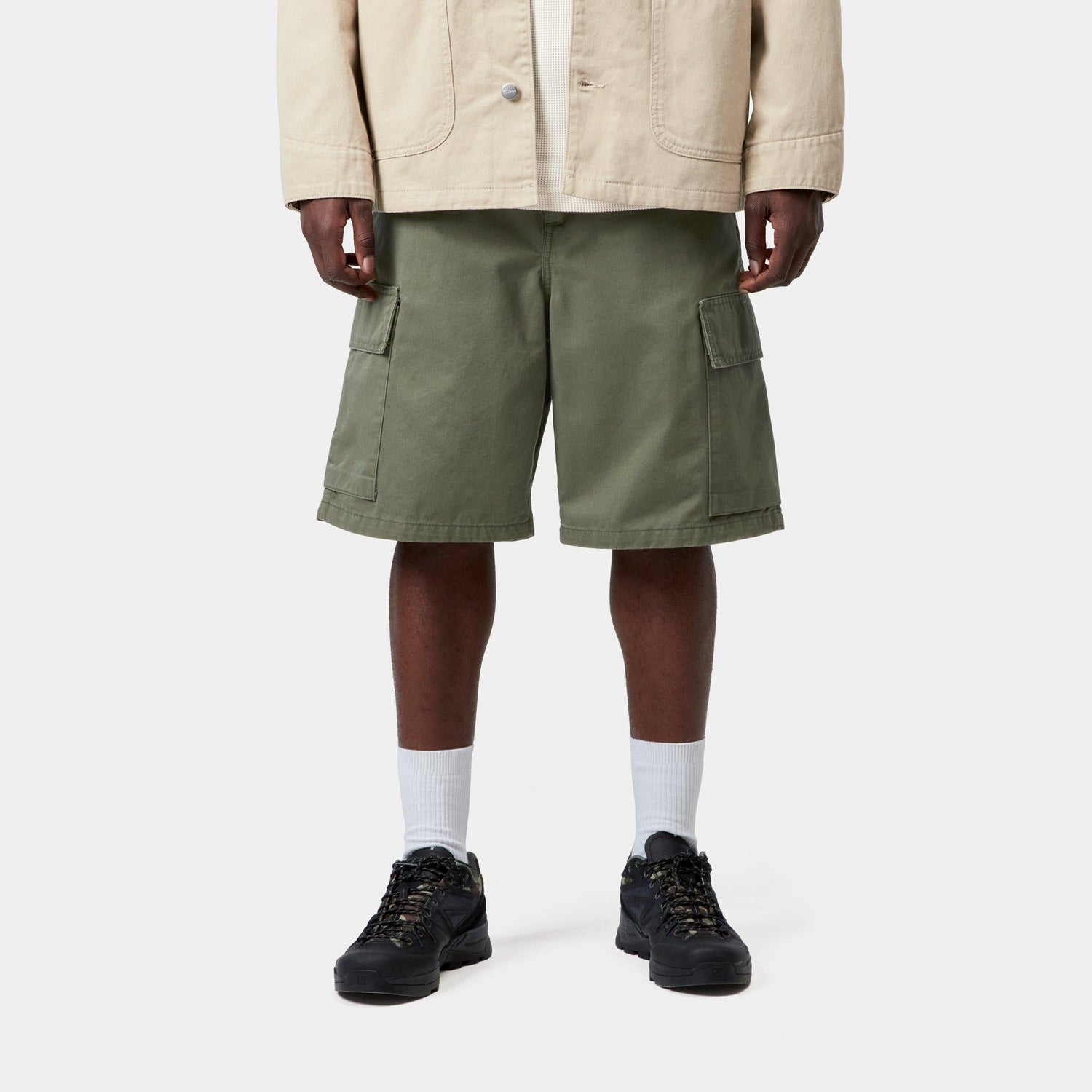 KADE CARGO SHORT LEAF STONE WASHED