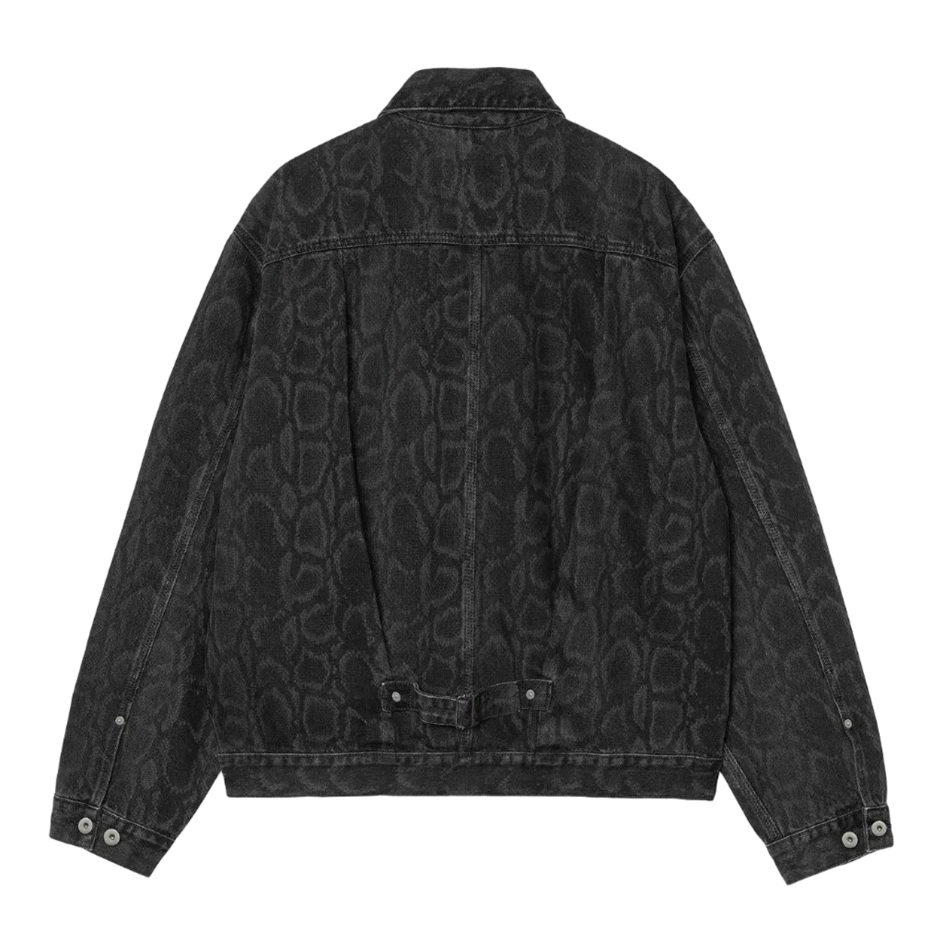 BELMAR JACKET SNAKE CAMO, BLACK HEAVY STONE WASH