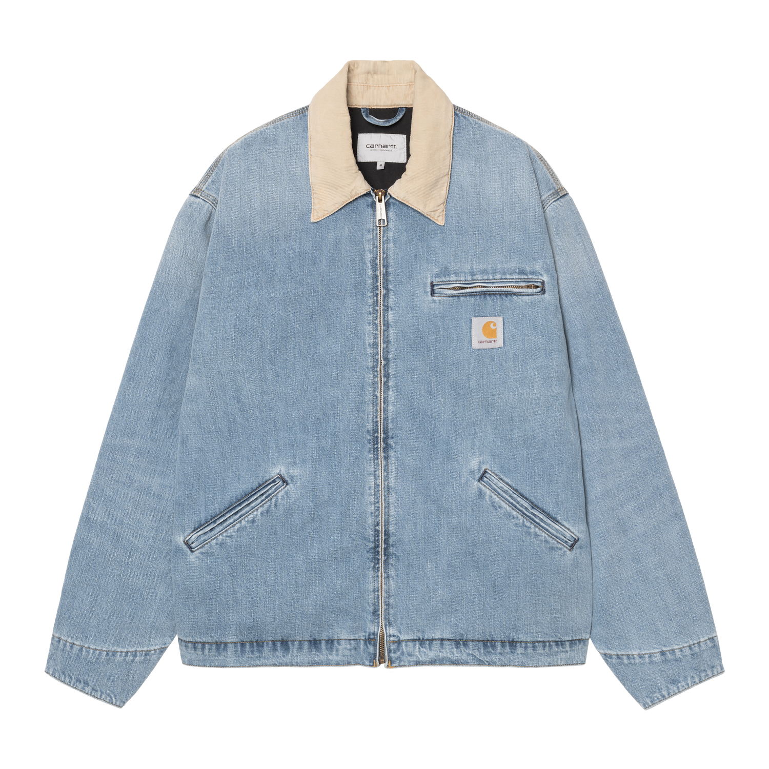 OG DETROIT JACKET BLUE / DUSTY H BROWN BURST WASHED