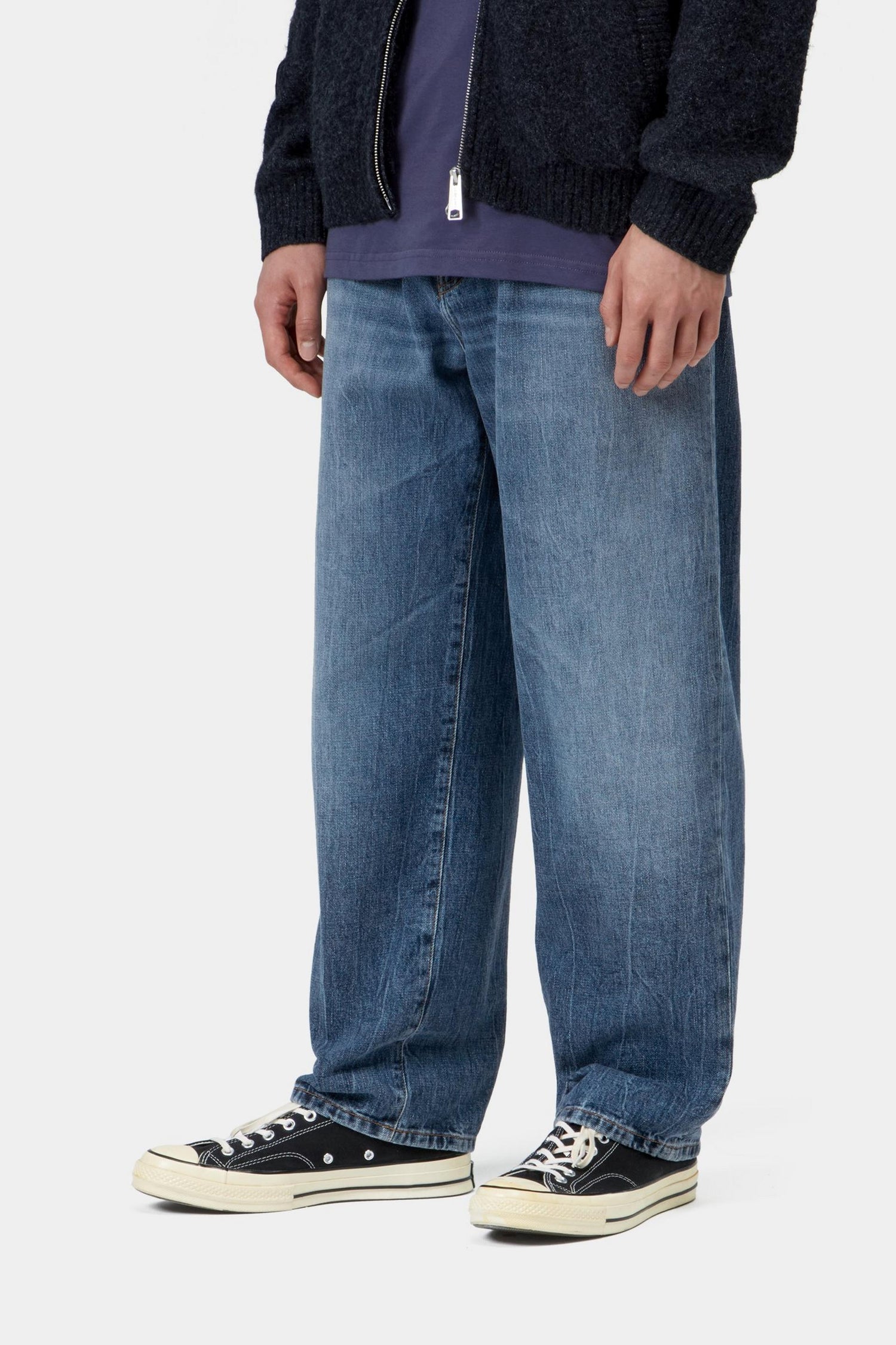 AARON PANT BLUE MARBLE USED WASH
