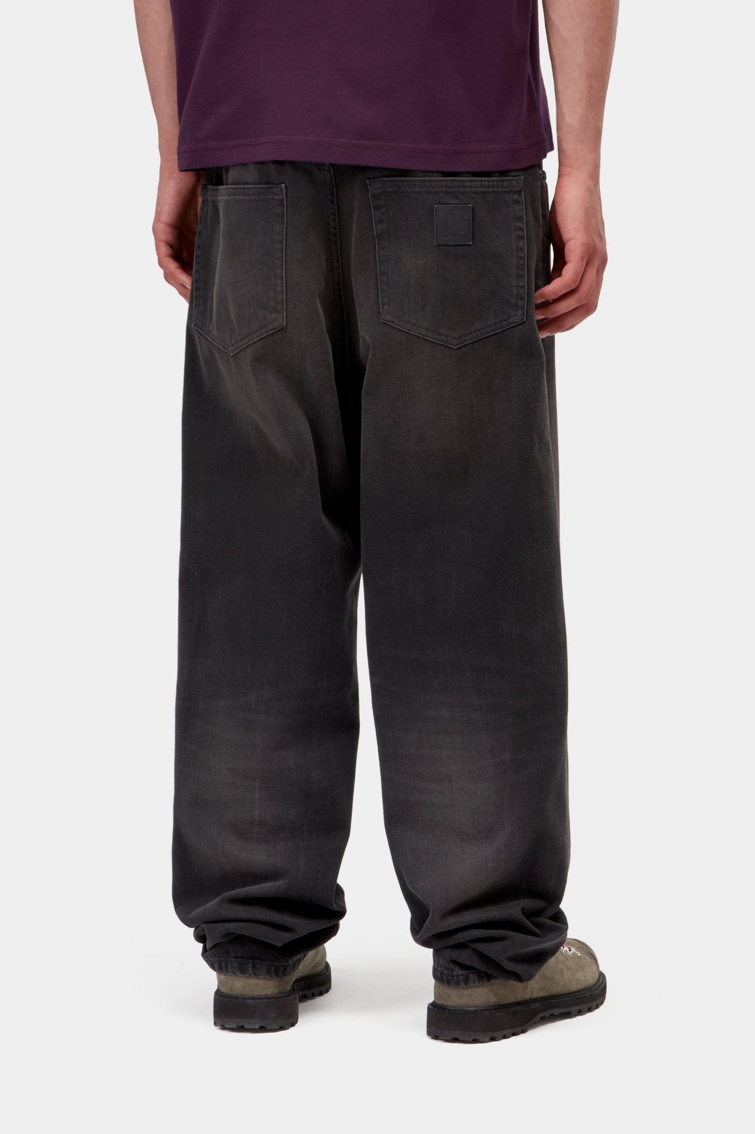 AARON PANT BLACK TOBACCO USED WASH