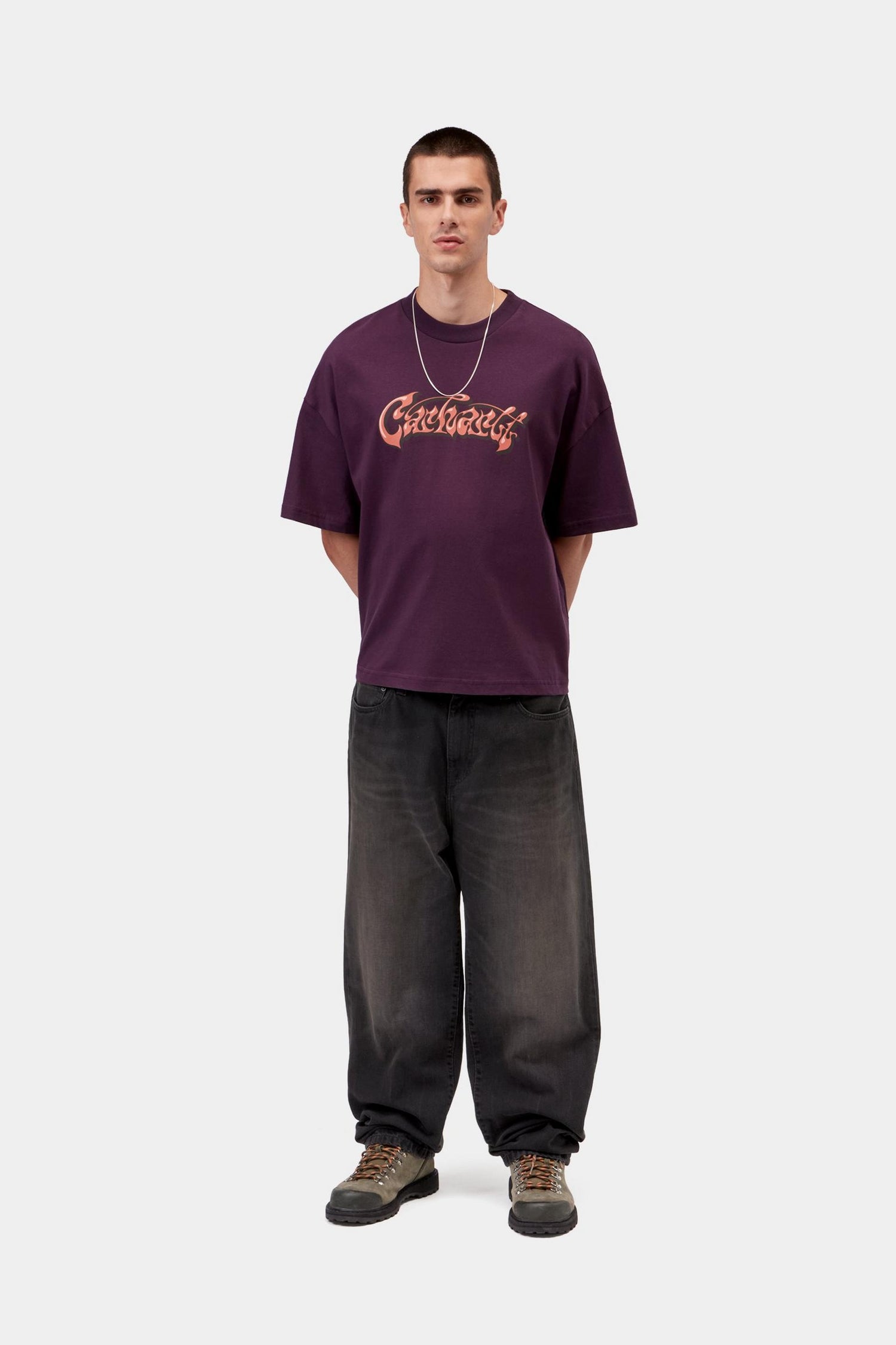 AARON PANT BLACK TOBACCO USED WASH