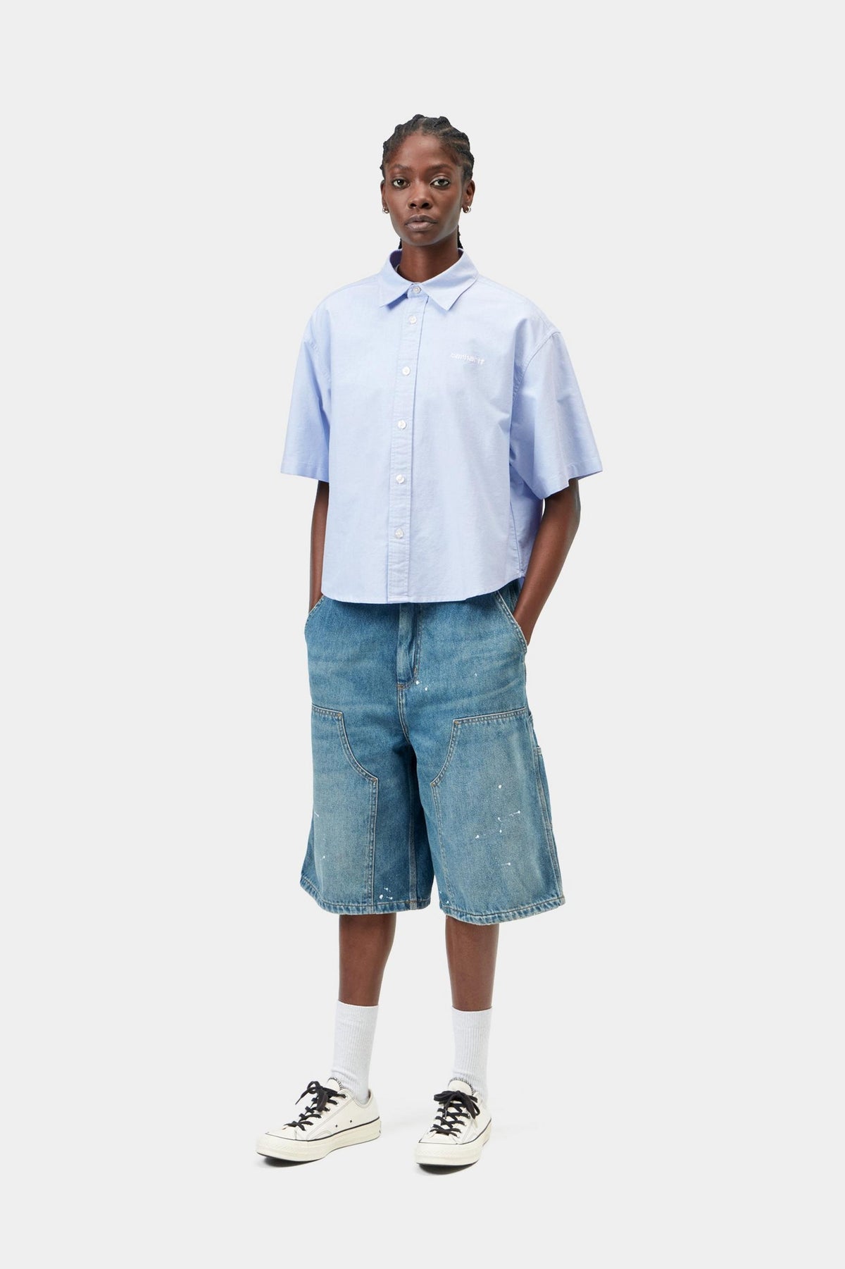W' S/S KAIA SHIRT BLEACH / WHITE
