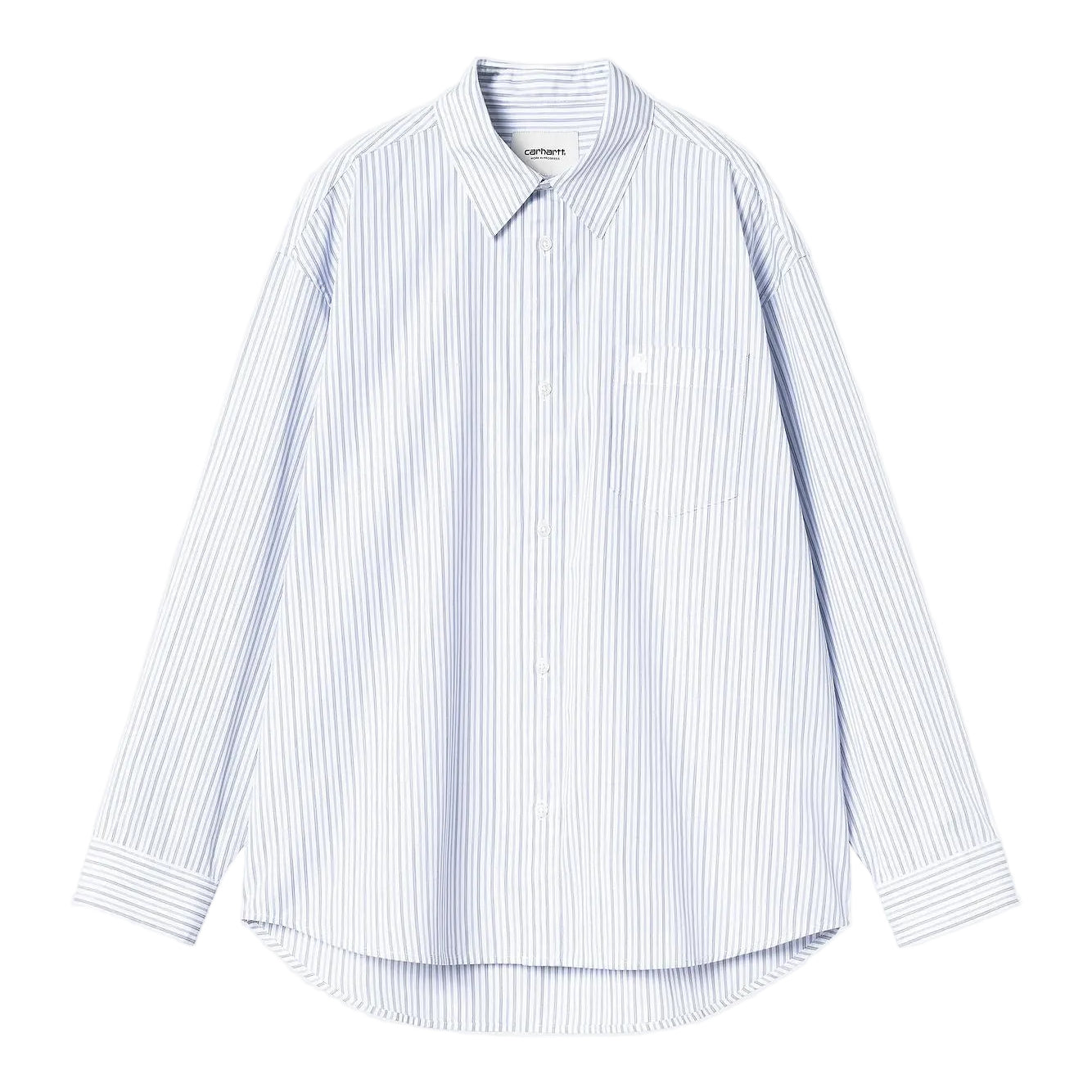W' L/S KEENE SHIRT KEENE STRIPE WHITE