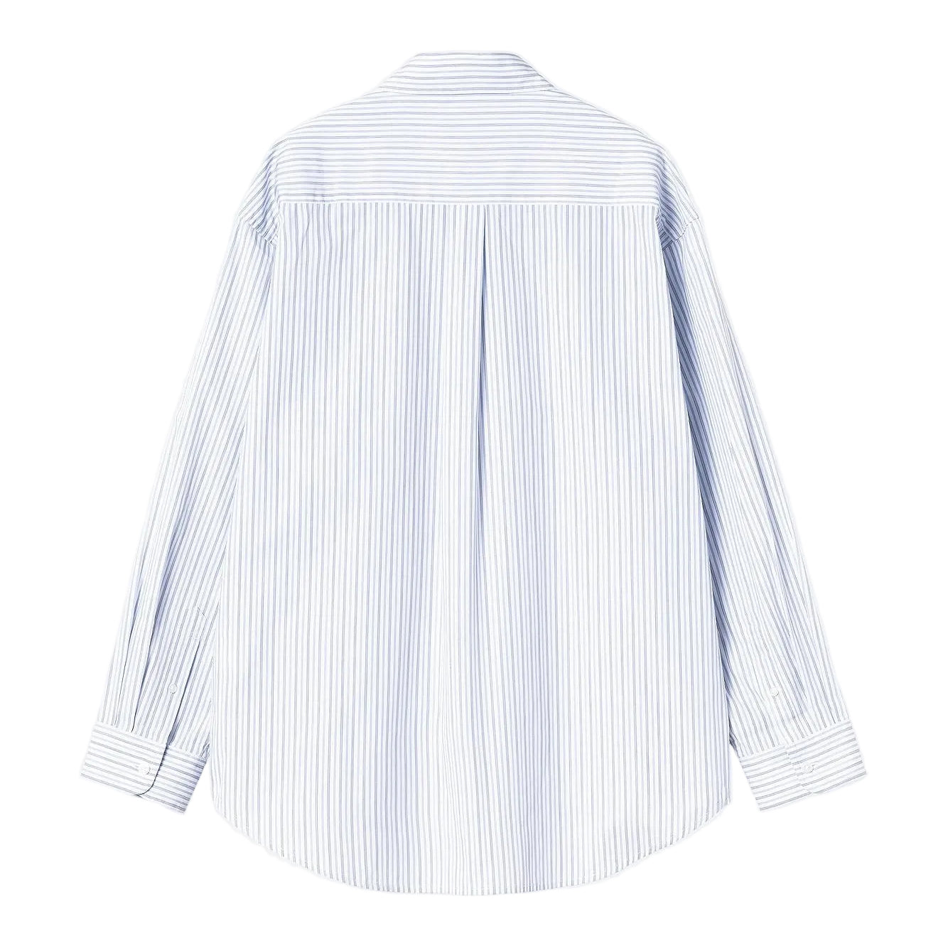 W' L/S KEENE SHIRT KEENE STRIPE WHITE