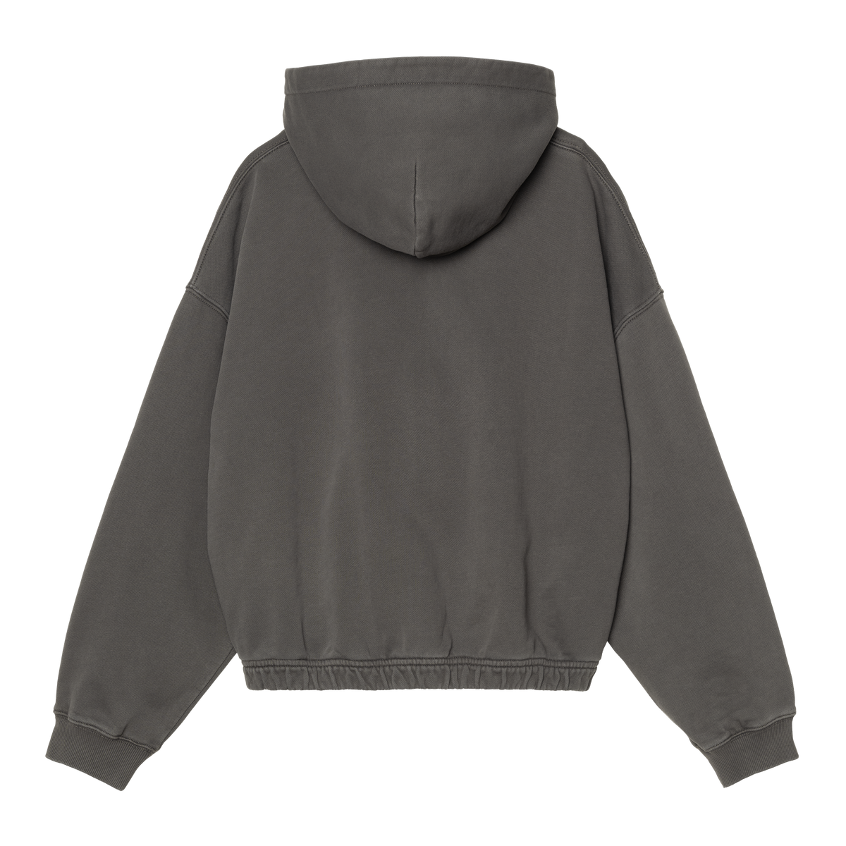W' HOODED HOGGARD JACKET BLACK GARMENT DYED