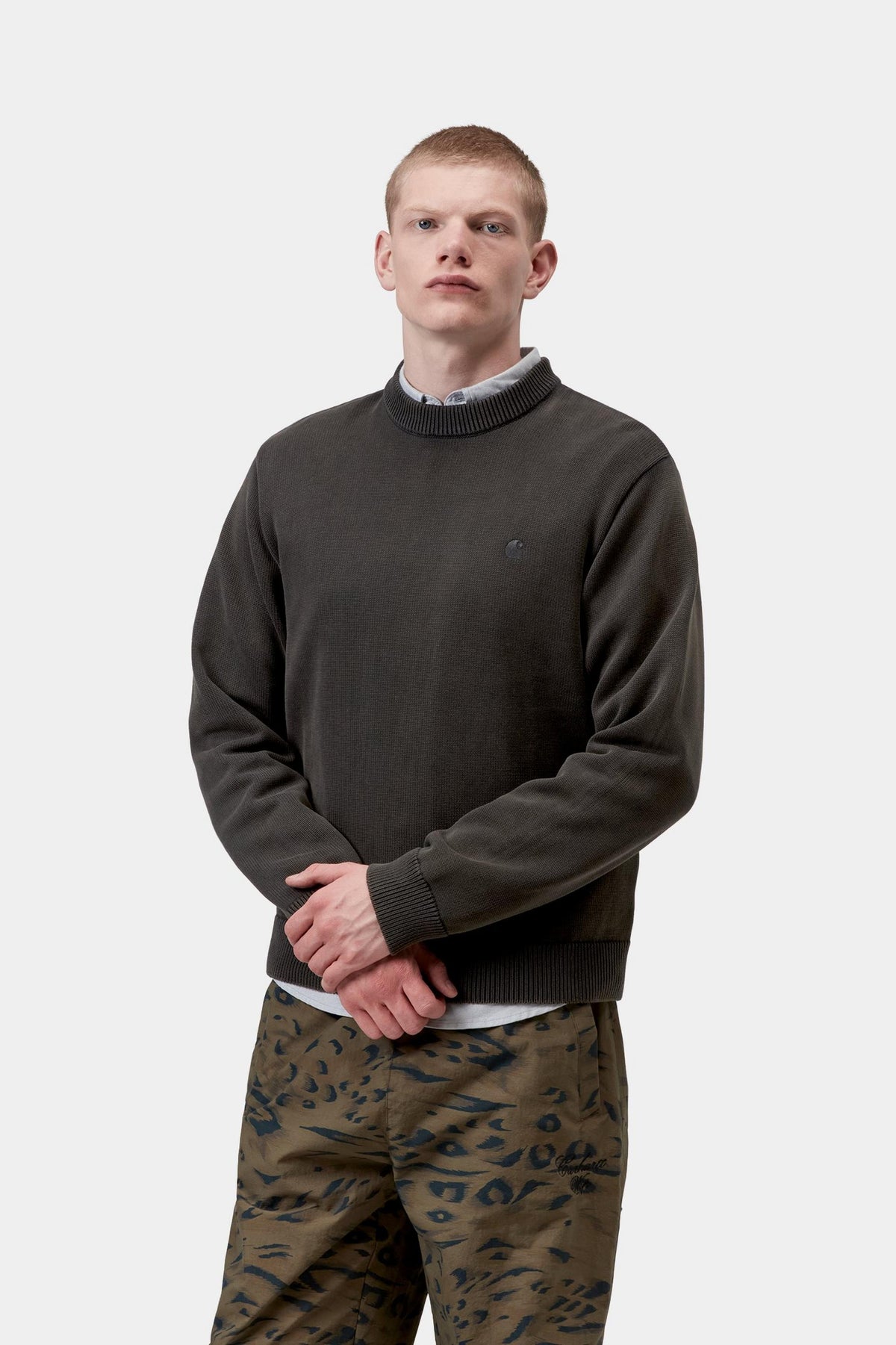 KORI SWEATER BLACK GARMENT DYED