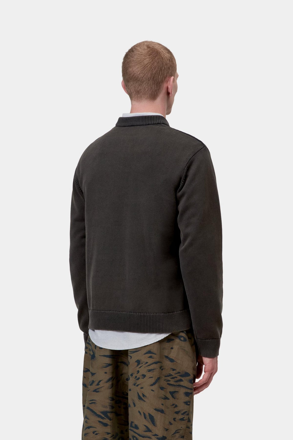 KORI SWEATER BLACK GARMENT DYED
