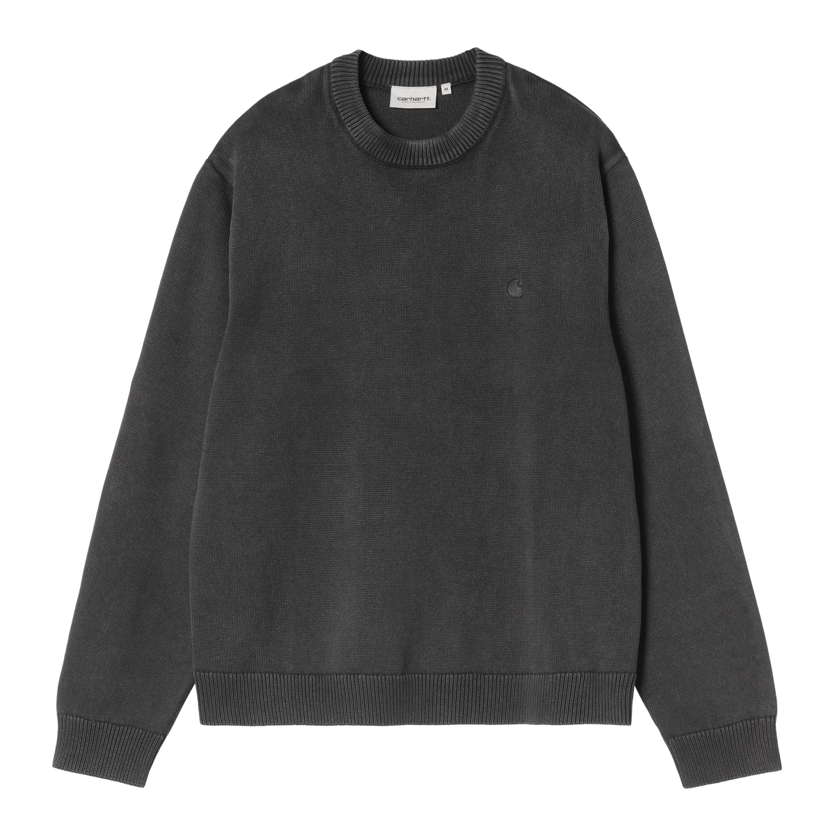 KORI SWEATER BLACK GARMENT DYED