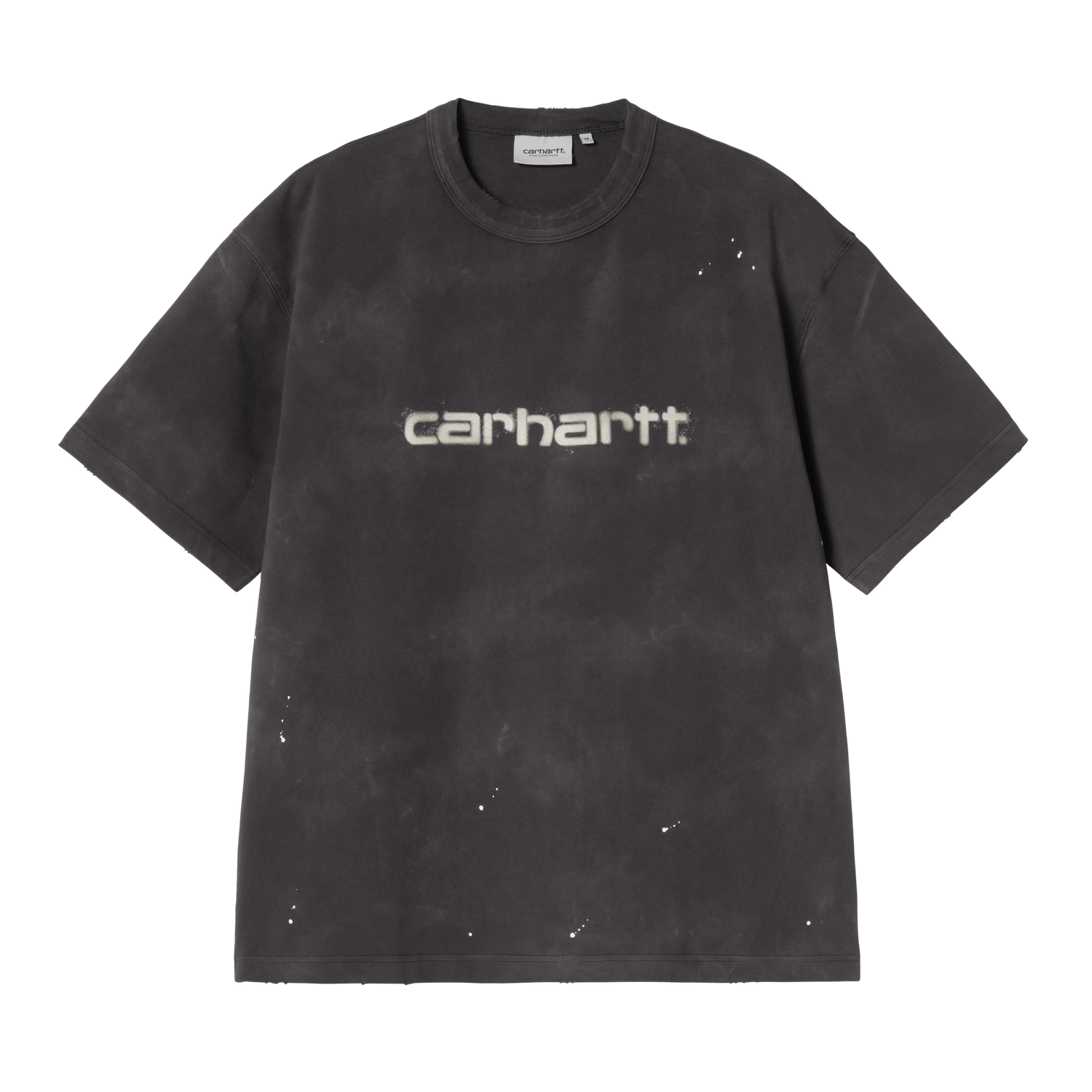 S/S PAINTER T-SHIRT BLACK DESTROY WASH SPLATTER