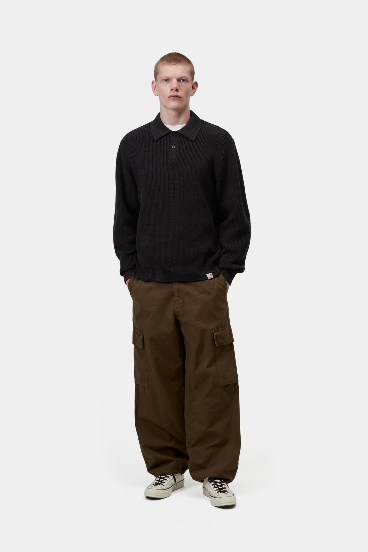 L/S MILES POLO BLACK