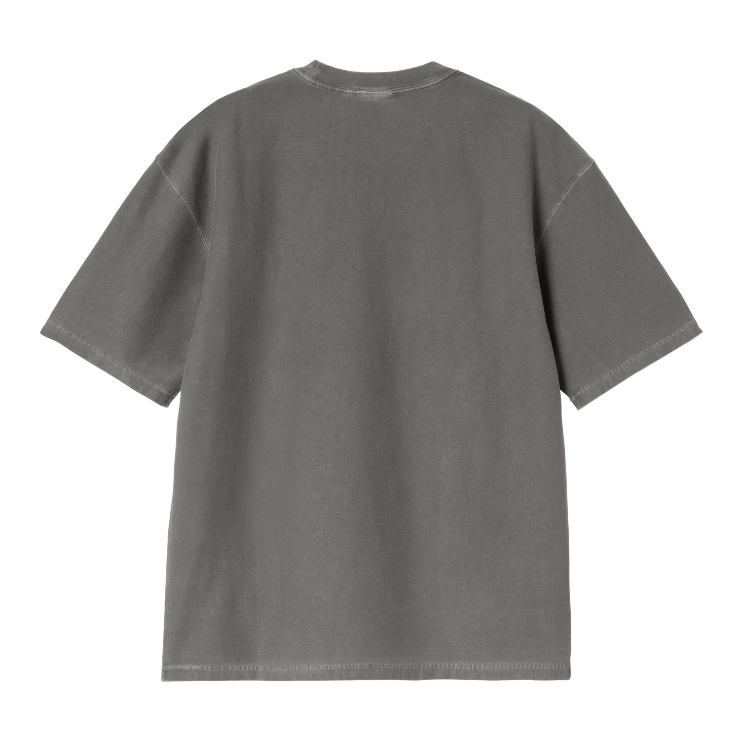 S/S LOOSE POCKET T-SHIRT BLACK GARMENT DYED