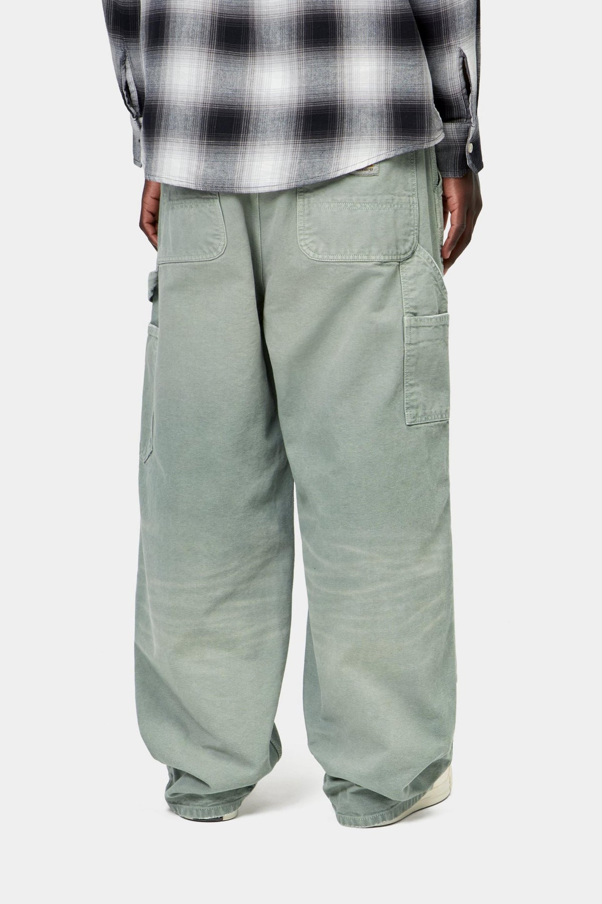 OG DOUBLE KNEE PANT SHADY GREEN DESTROY WASH