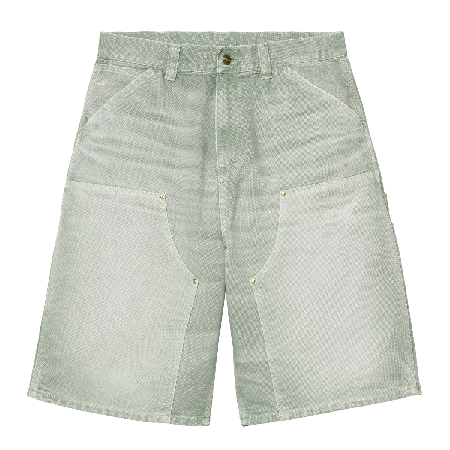 OG DOUBLE KNEE SHORT SHADY GREEN DESTROY WASH