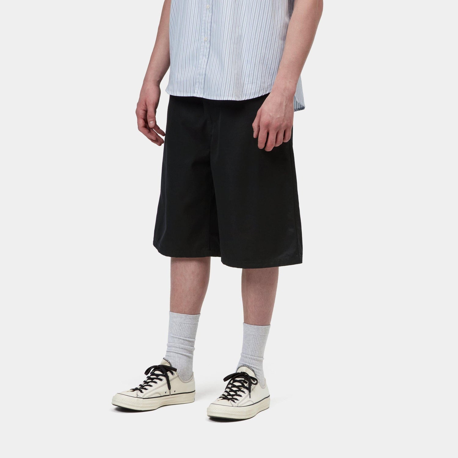 BRADER SHORT BLACK RINSED