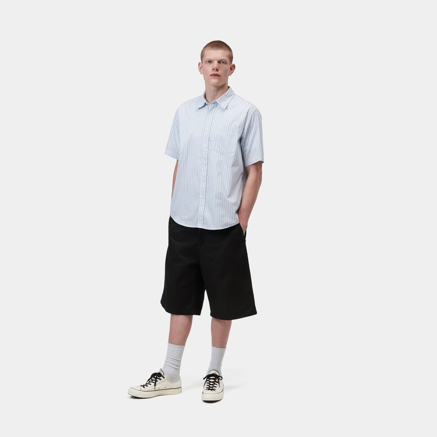 BRADER SHORT BLACK RINSED