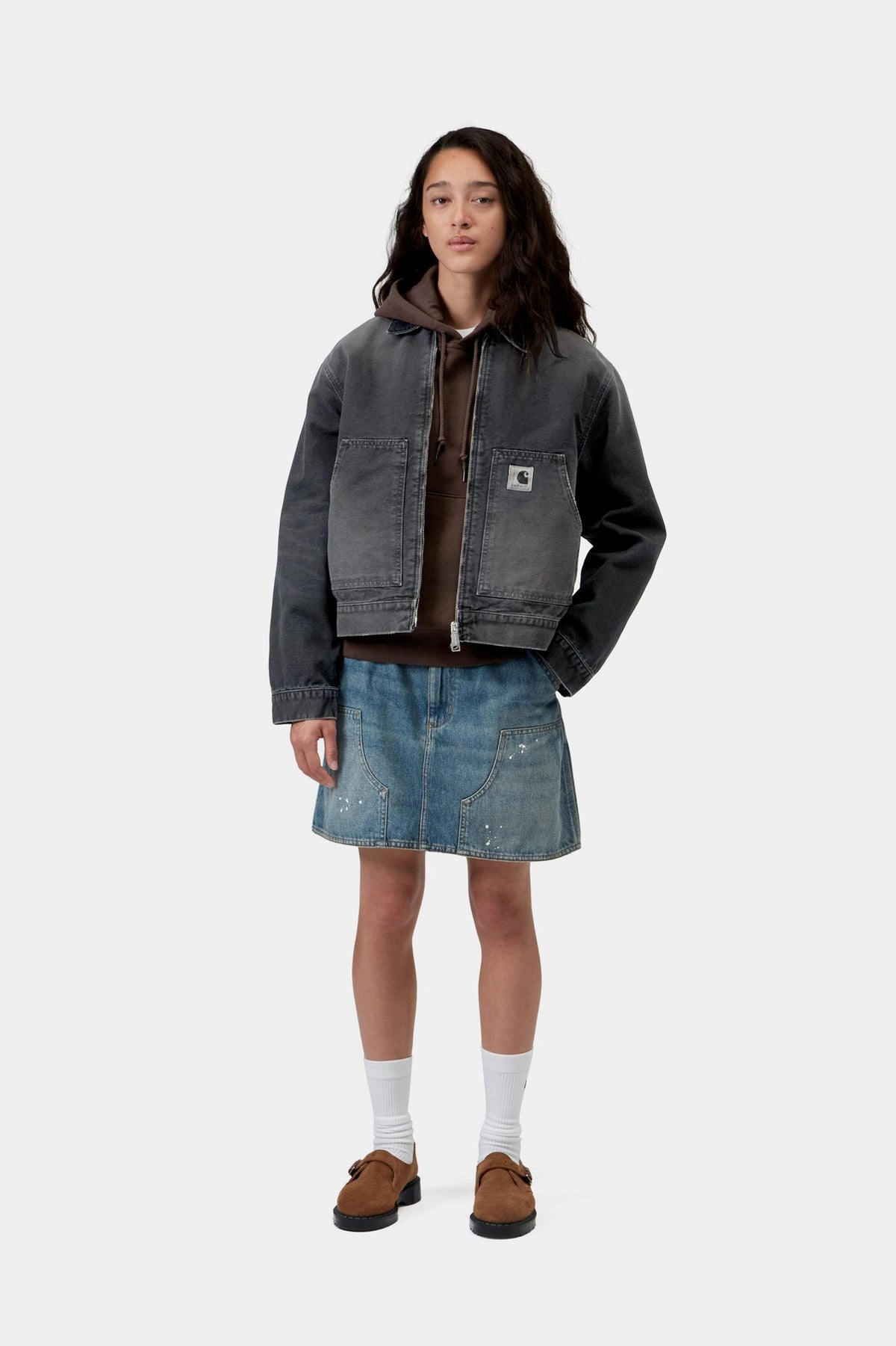 W' OG ARCAN JACKET BLACK / BLACK DESTROY WASH