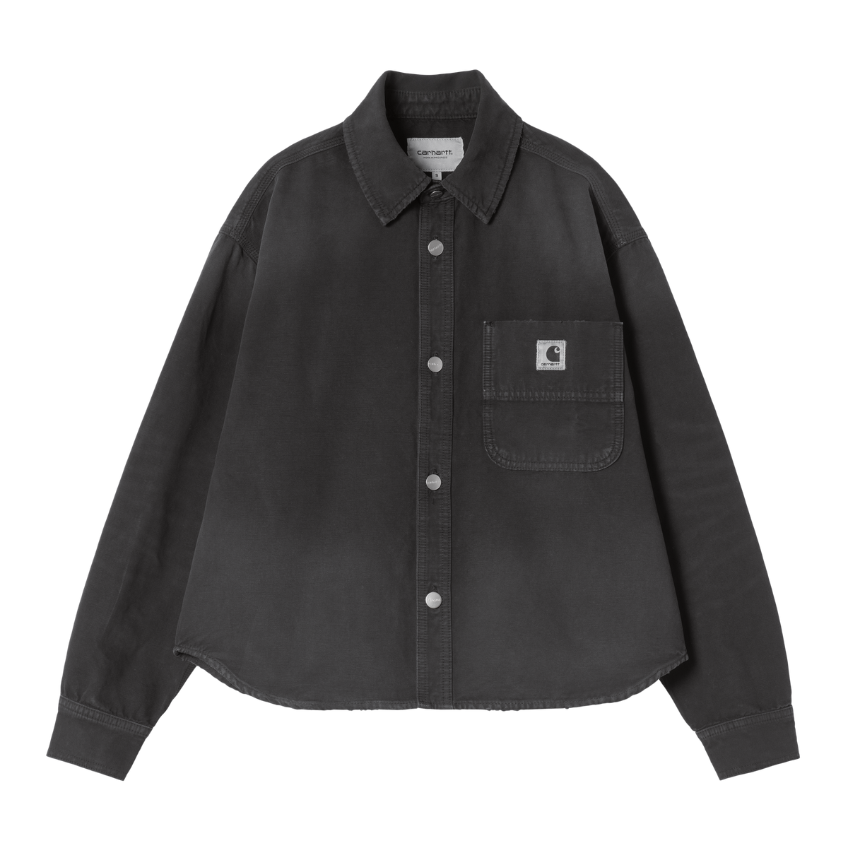 W' GEORGIA SHIRT JAC BLACK DESTROY WASH