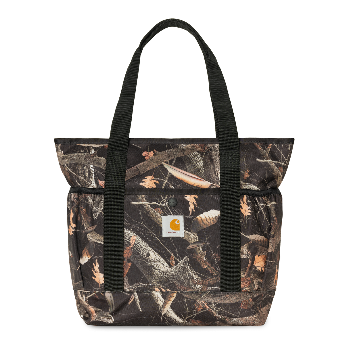 CLAPTON TOTE BAG CAMO FEATHER TREE BLACK