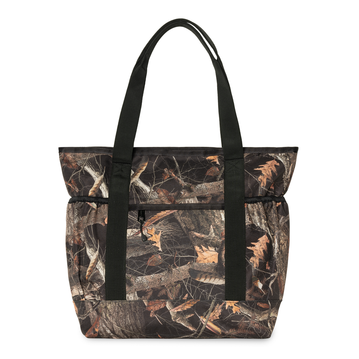 CLAPTON TOTE BAG CAMO FEATHER TREE BLACK