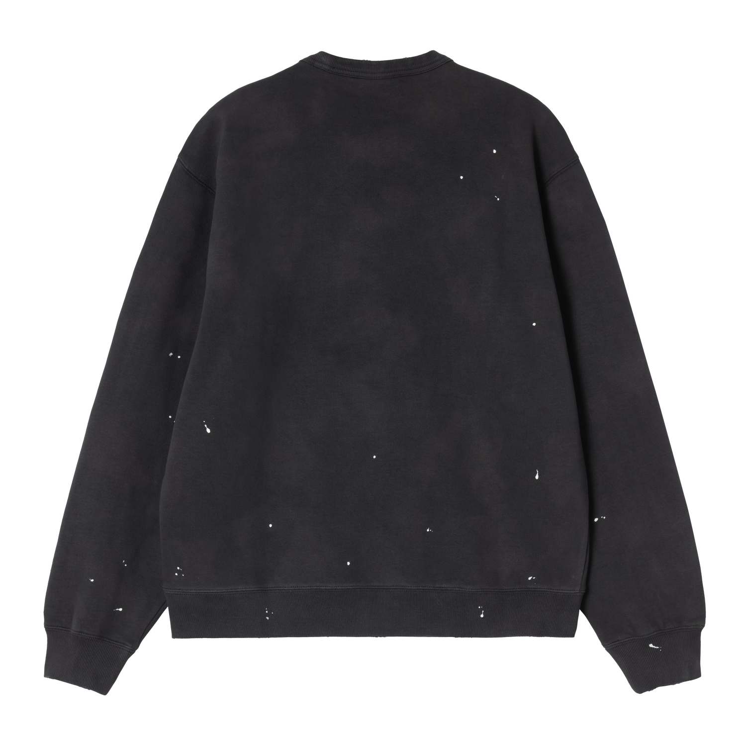 PAINTER SWEAT BLACK DESTROY WASH SPLATTER