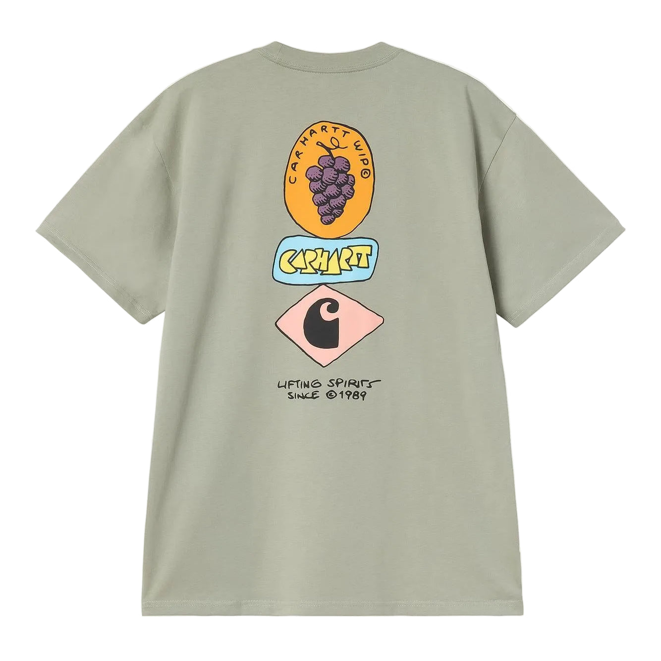 S/S STACKED GRAPES T-SHIRT SHADY GREEN