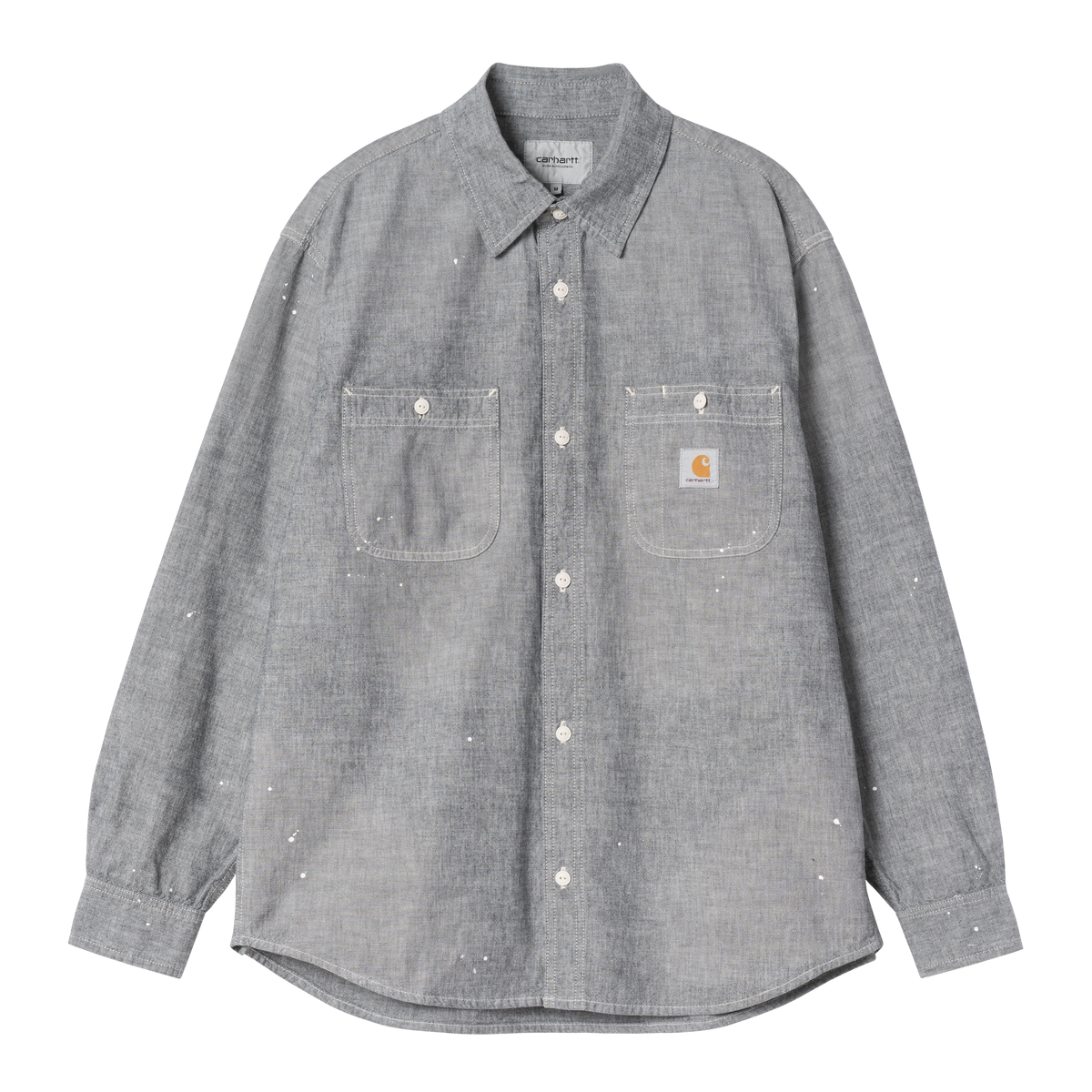 L/S PAINTER SHIRT BLACK WORN USED SPLATTER