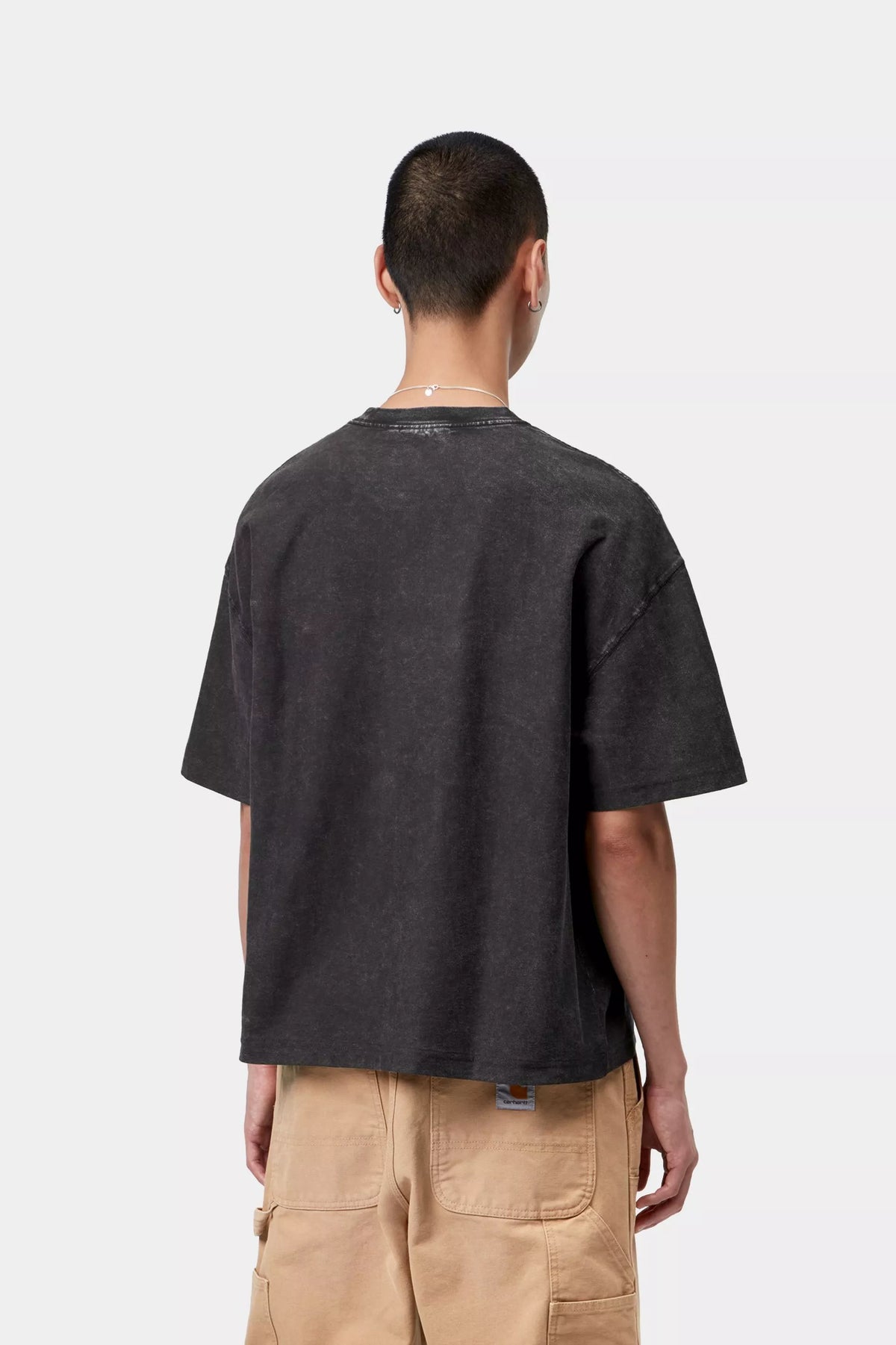 S/S LAMBERT T-SHIRT BLACK MOON WASH