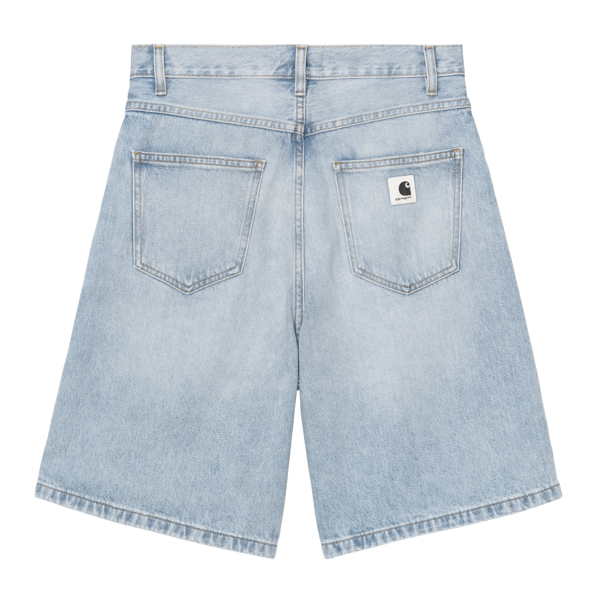 W' BRANDON SHORT BLUE HEAVY WORN BLEACHED