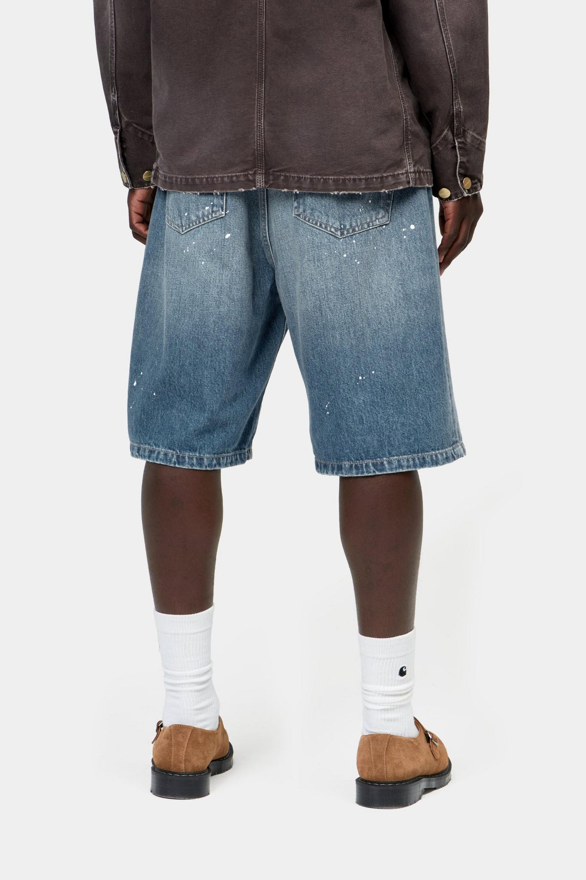 LANDON SHORT BLUE DESTROY WASH SPLATTER