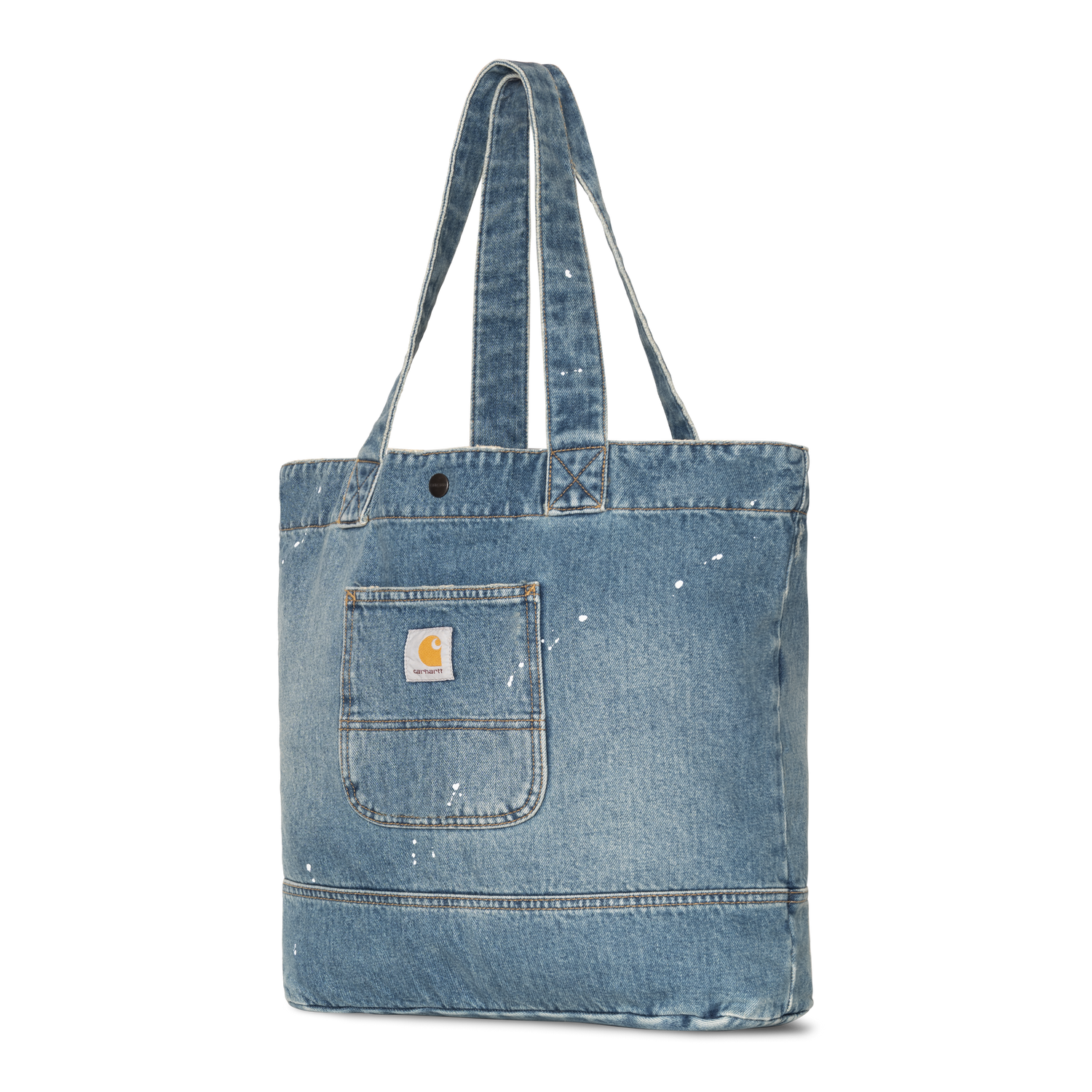 DENIM TOTE BLUE DESTROY WASH SPLATTER