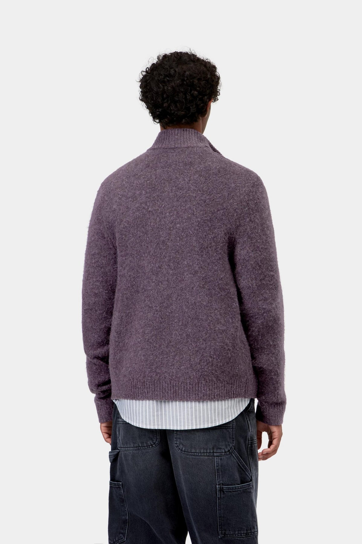 CURTIS SWEATER JACKET TANGLED SHADY PURPLE