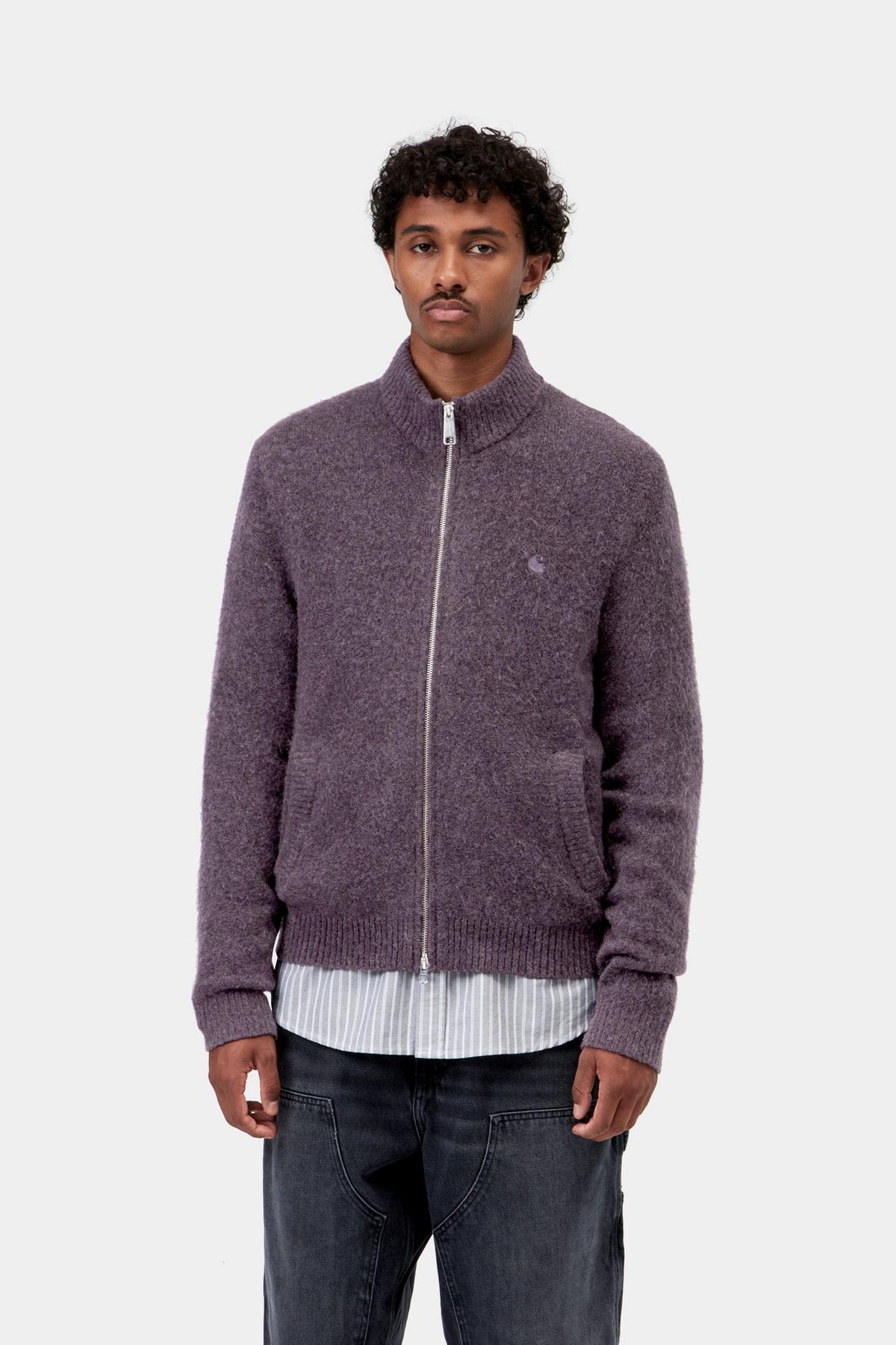 CURTIS SWEATER JACKET TANGLED SHADY PURPLE