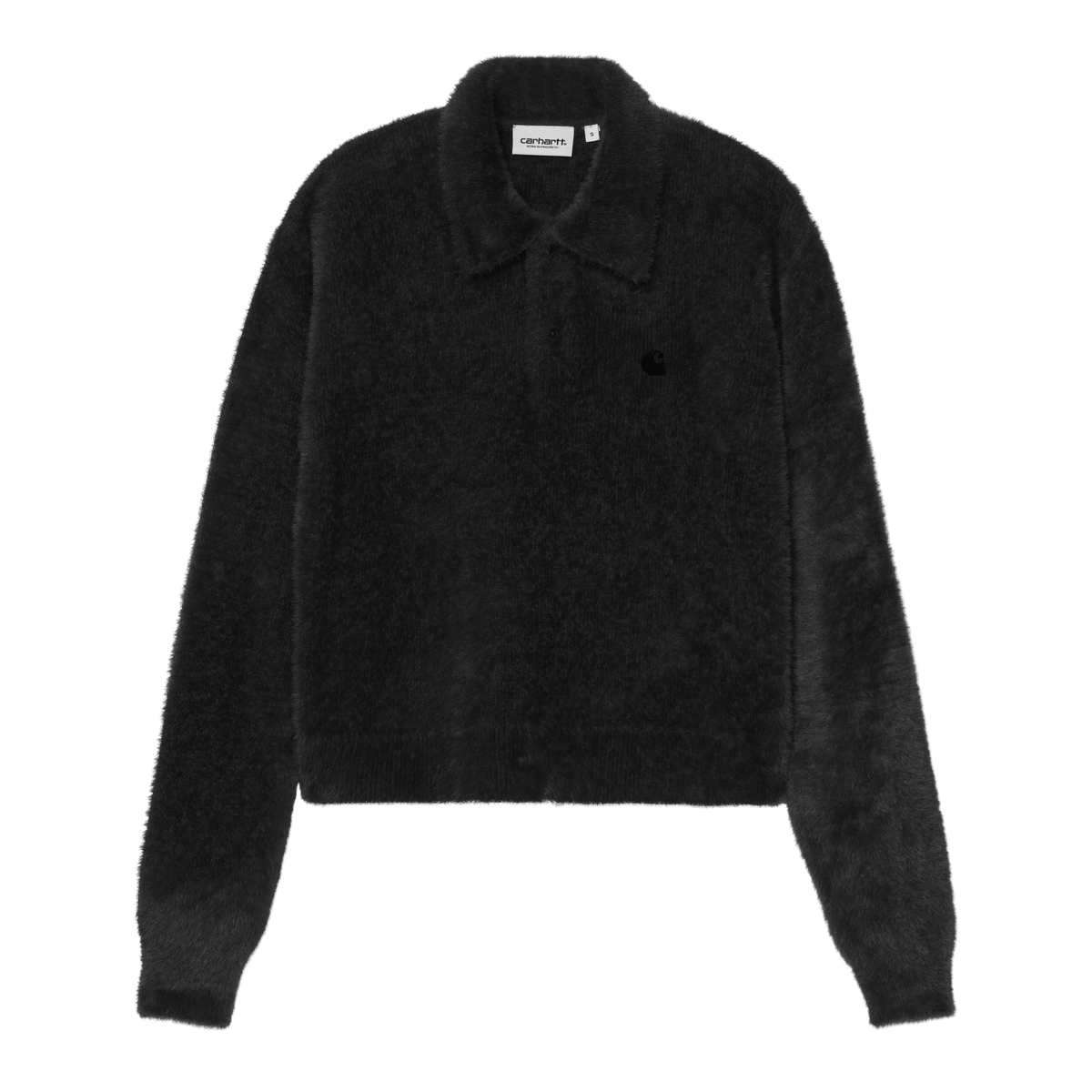 W' L/S MAINE POLO SWEATER BLACK / BLACK