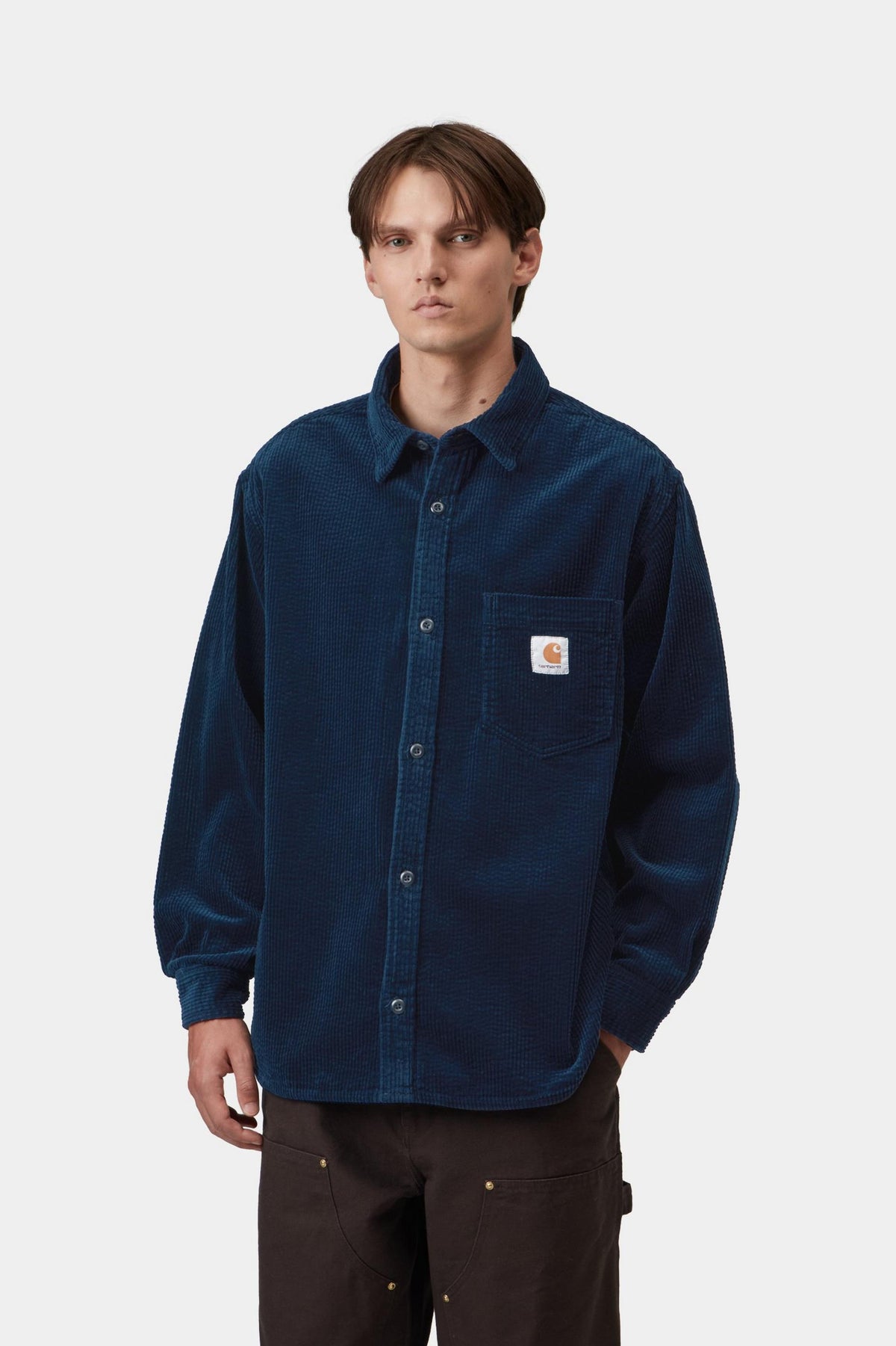 L/S LOYDE SHIRT DARK NAVY RINSED