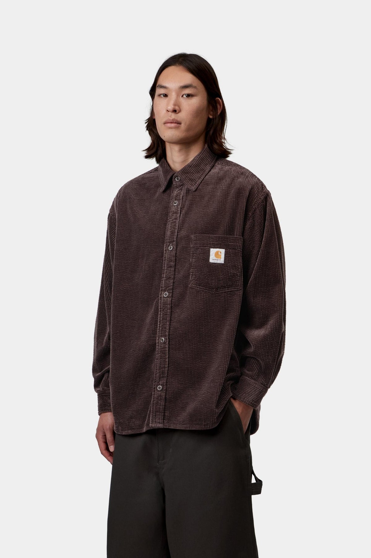 L/S LOYDE SHIRT PALISANDER RINSED