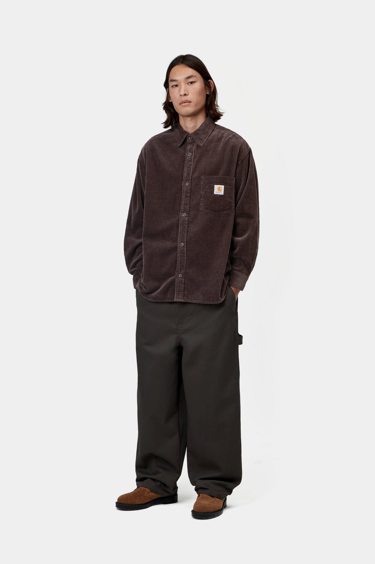 L/S LOYDE SHIRT PALISANDER RINSED