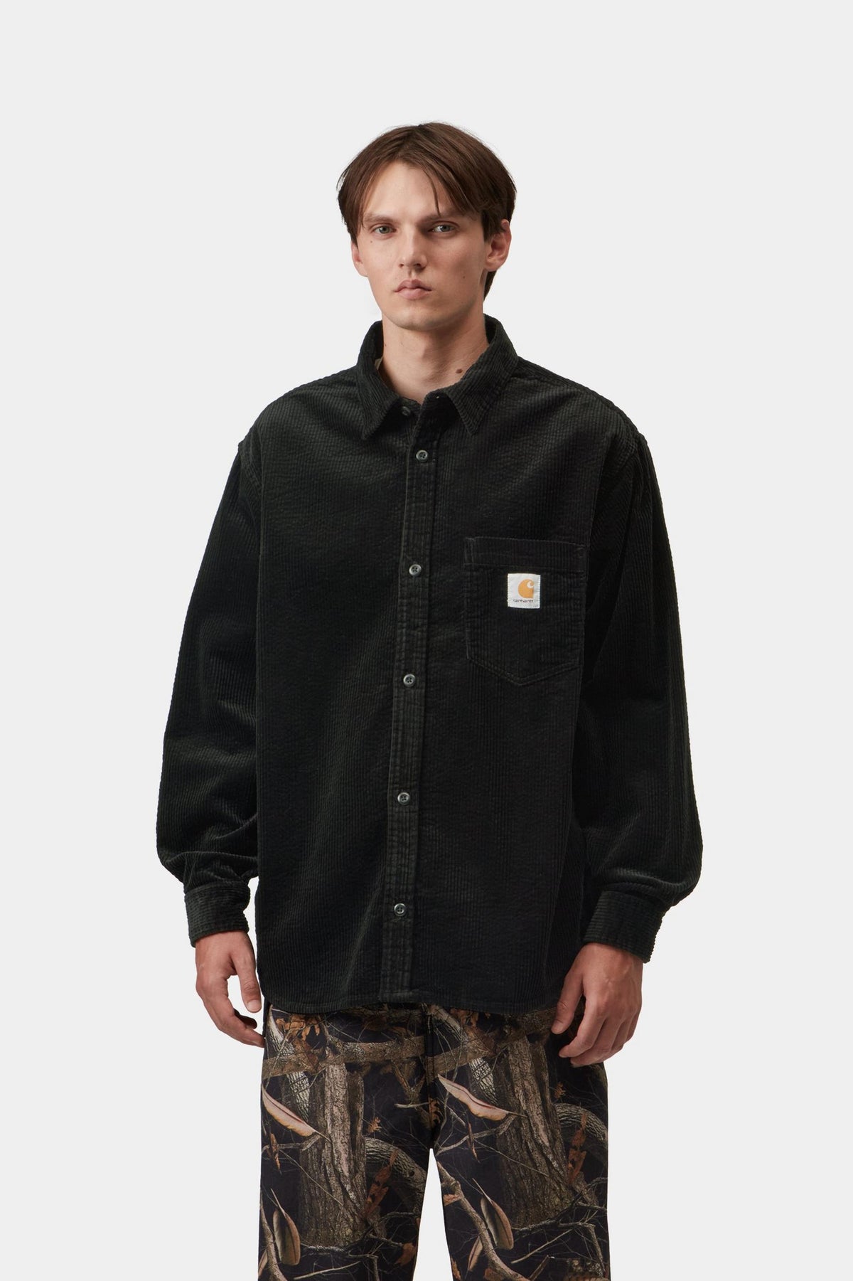 L/S LOYDE SHIRT BLACK RINSED