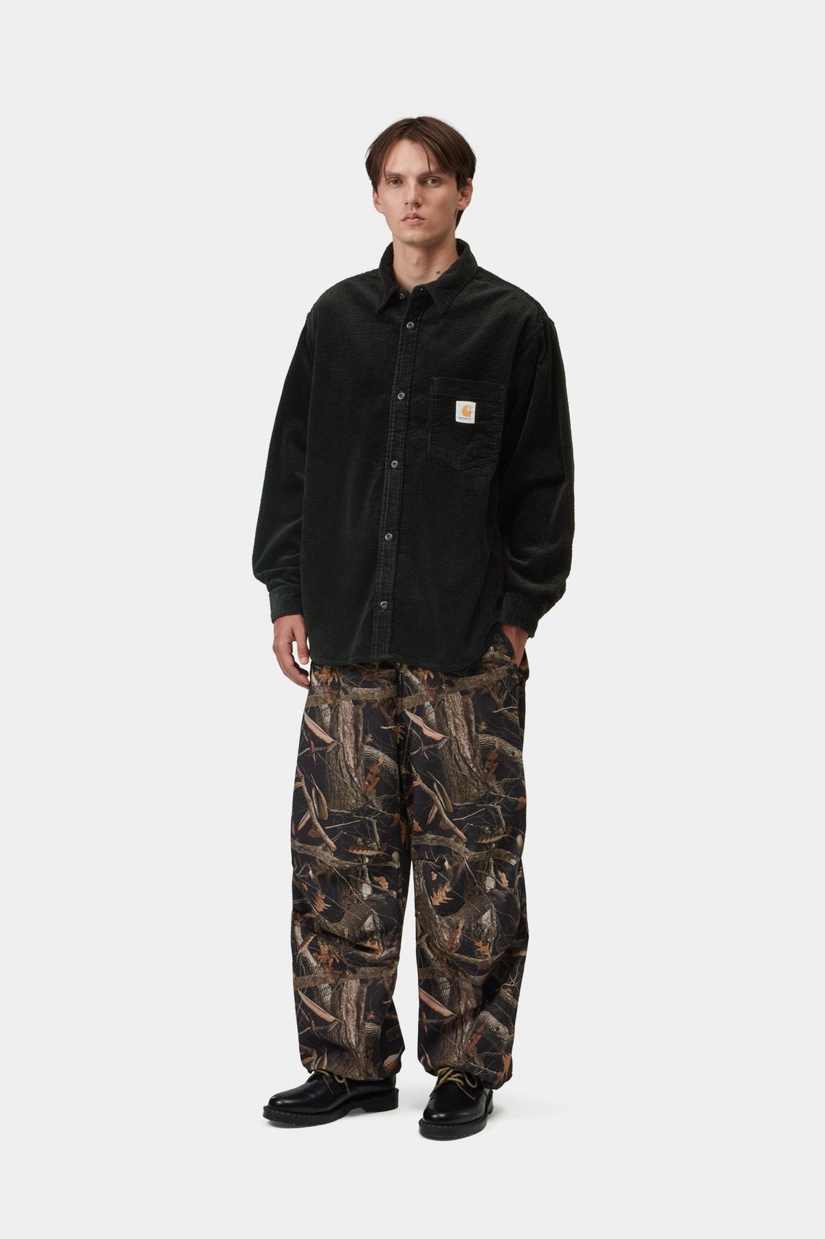 L/S LOYDE SHIRT BLACK RINSED
