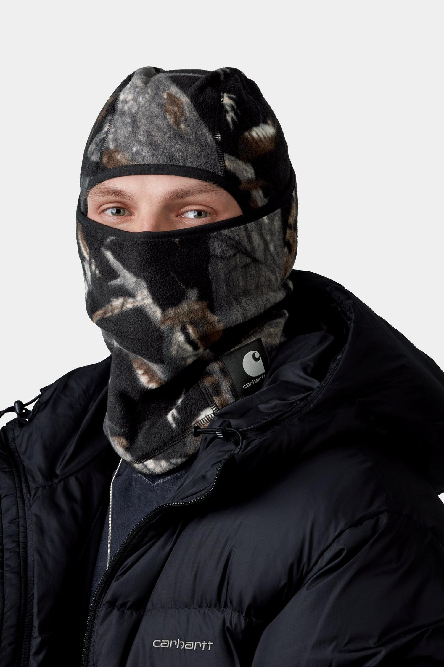 BLEVIN MASK CAMO FEATHER TREE BLACK