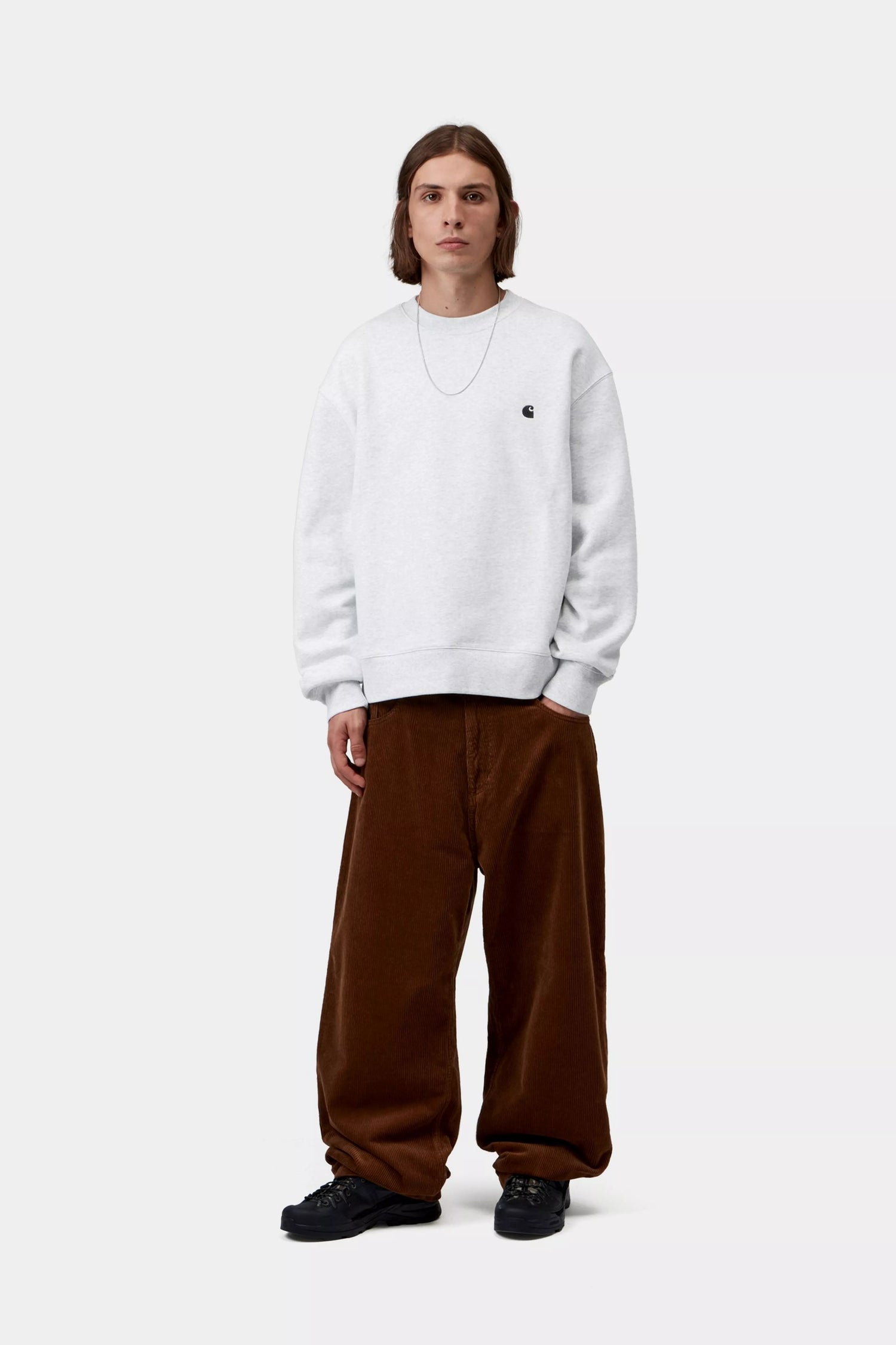 MACK SWEAT ASH HEATHER / BLACK