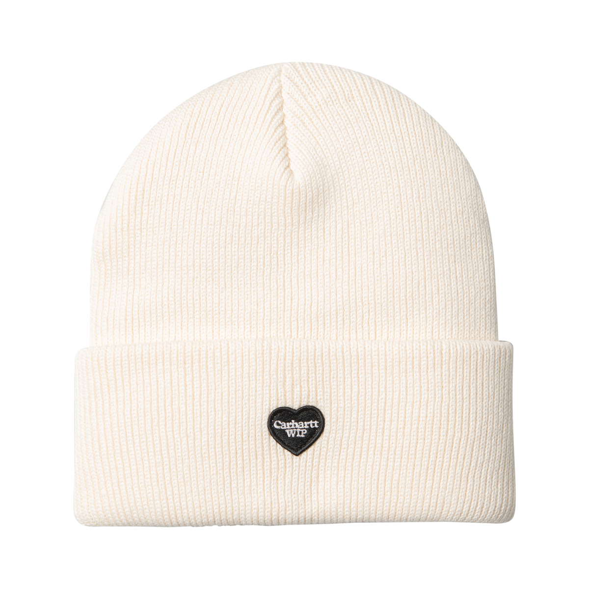 SMALL HEART BEANIE NATURAL