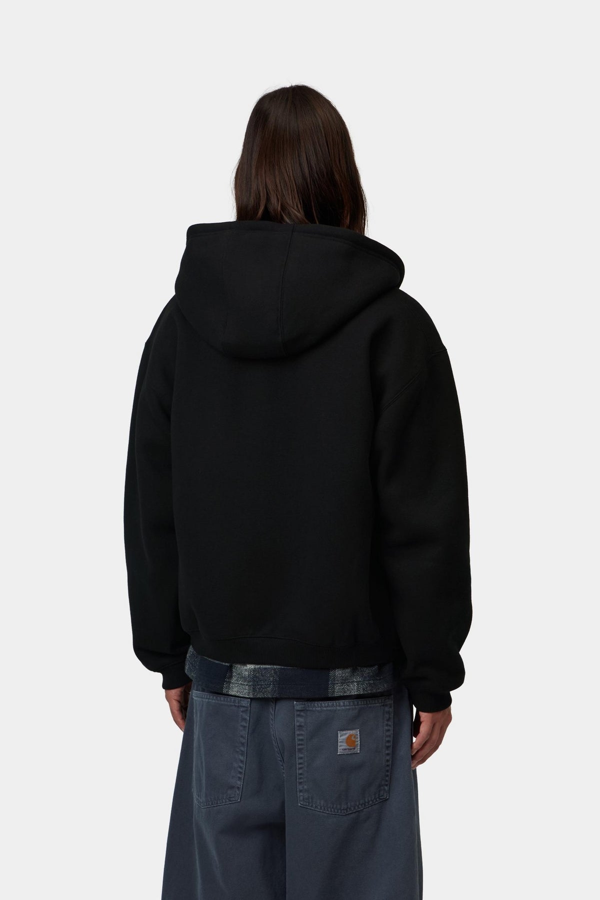 HOODED EBBERT JACKET BLACK / WHITE