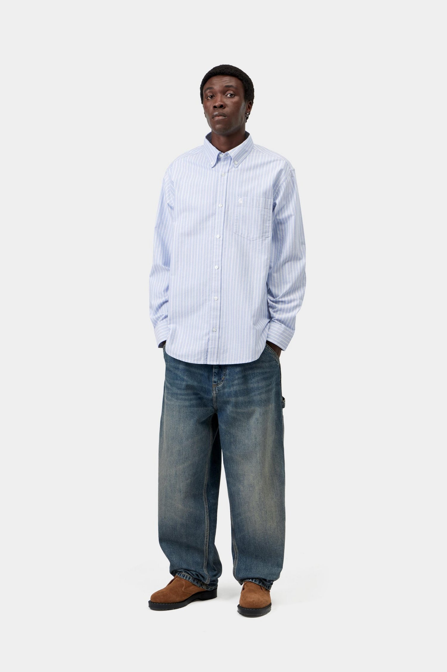 L/S KANAN SHIRT KANAN STRIPE BLEACH