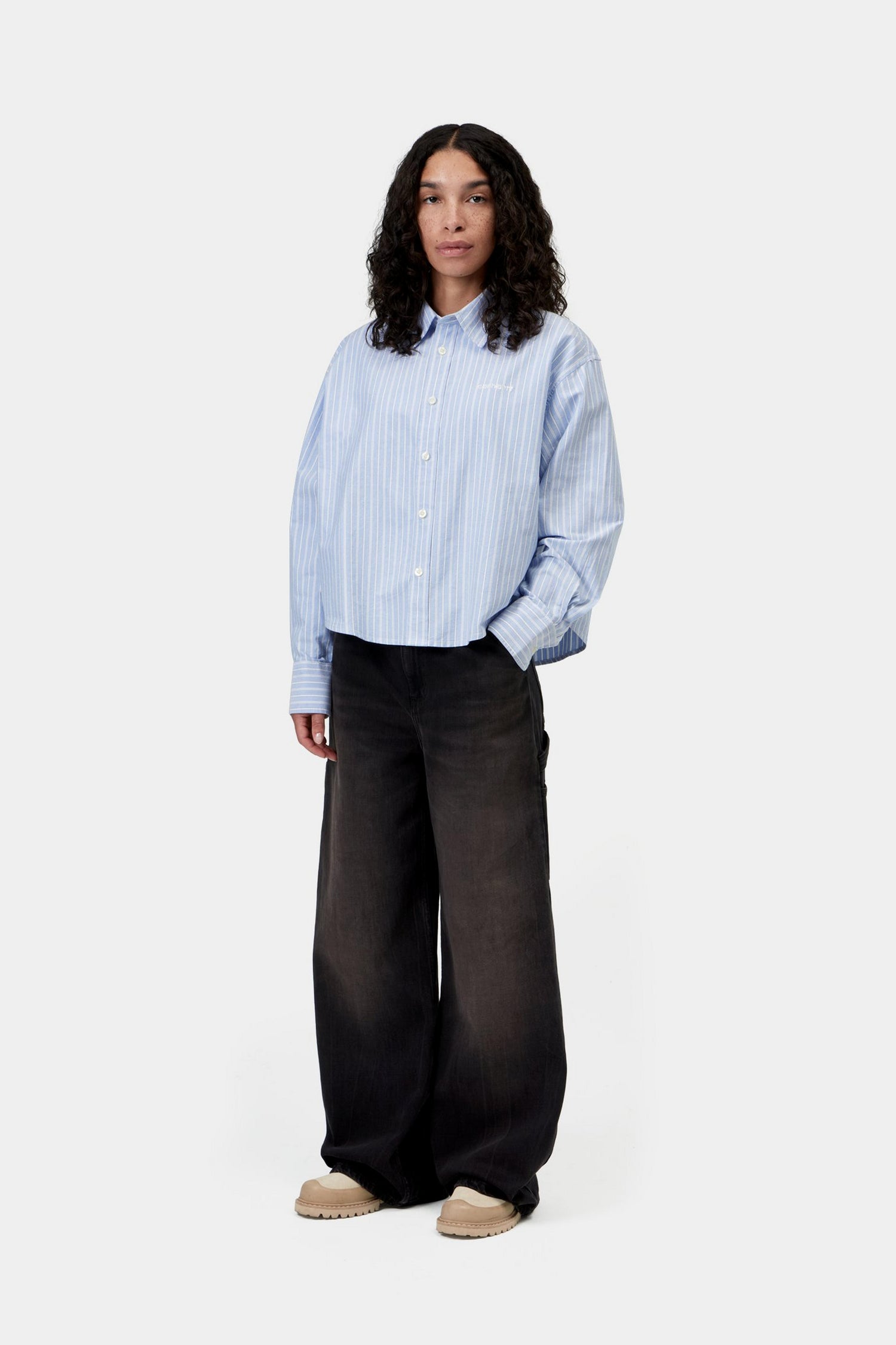 W' L/S KANAN SHIRT KANAN STRIPE BLEACH